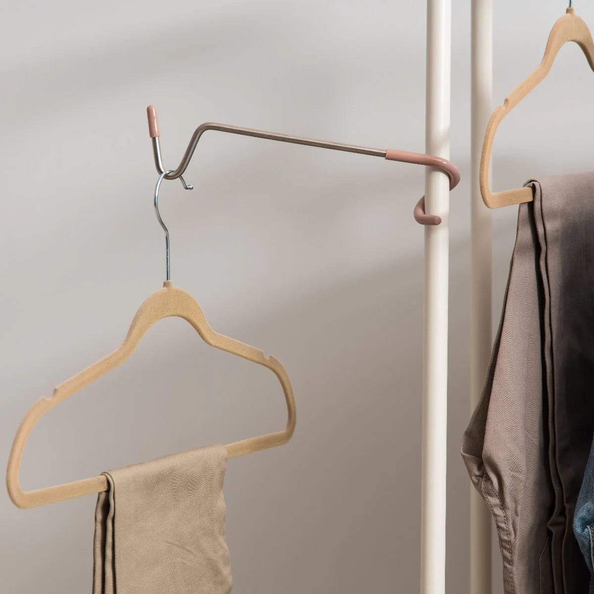 Metal Garment Rack with Wire Shelf - Large - Image 11