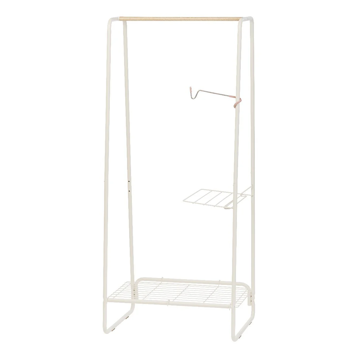 Metal Garment Rack with Wire Shelf - Medium - Image 7