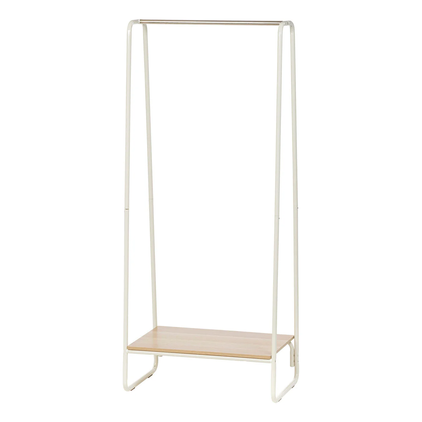 Metal Garment Rack with Wood Shelf - 1 Shelf - Image 3