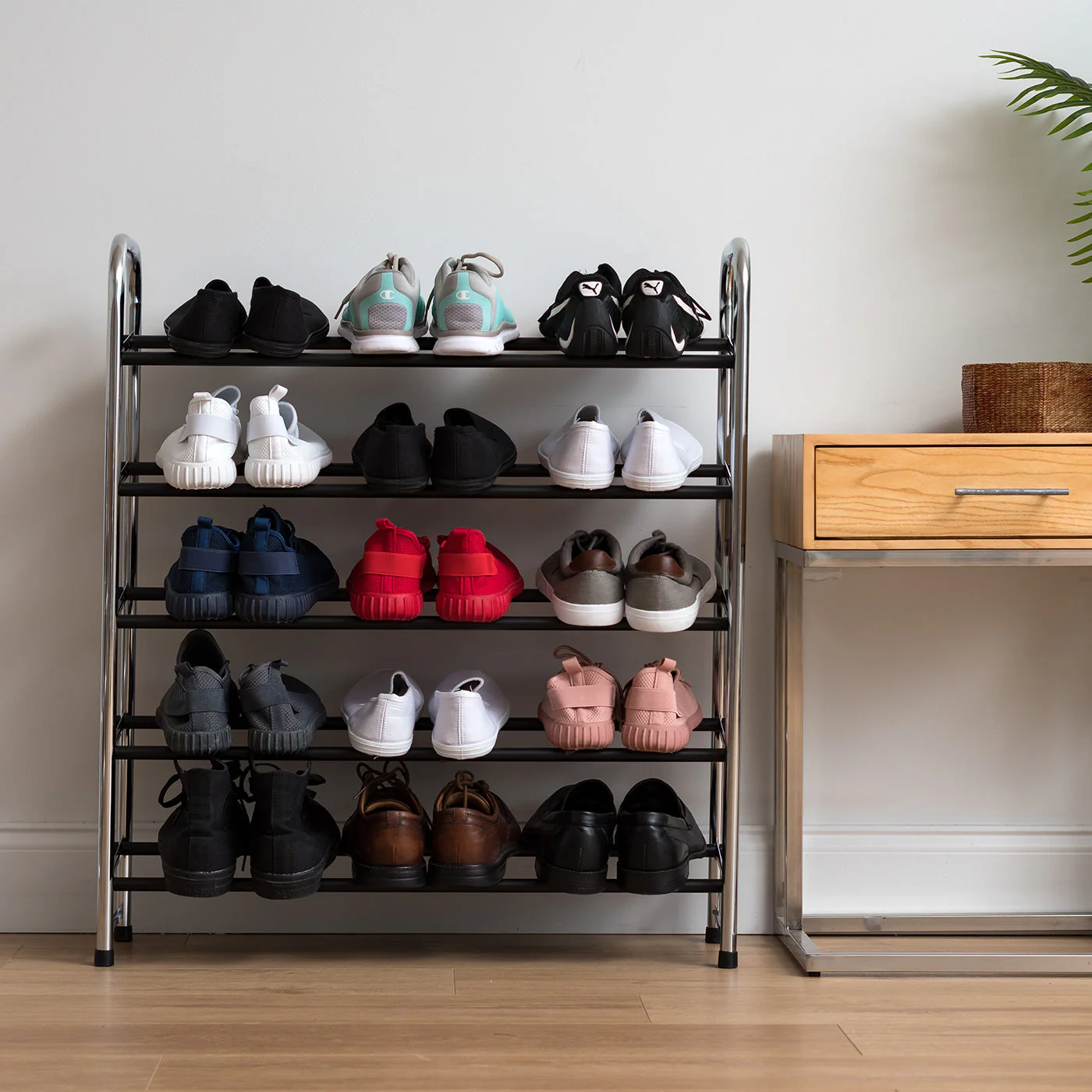 Metal Shoe Rack - 5 Tier - Image 4