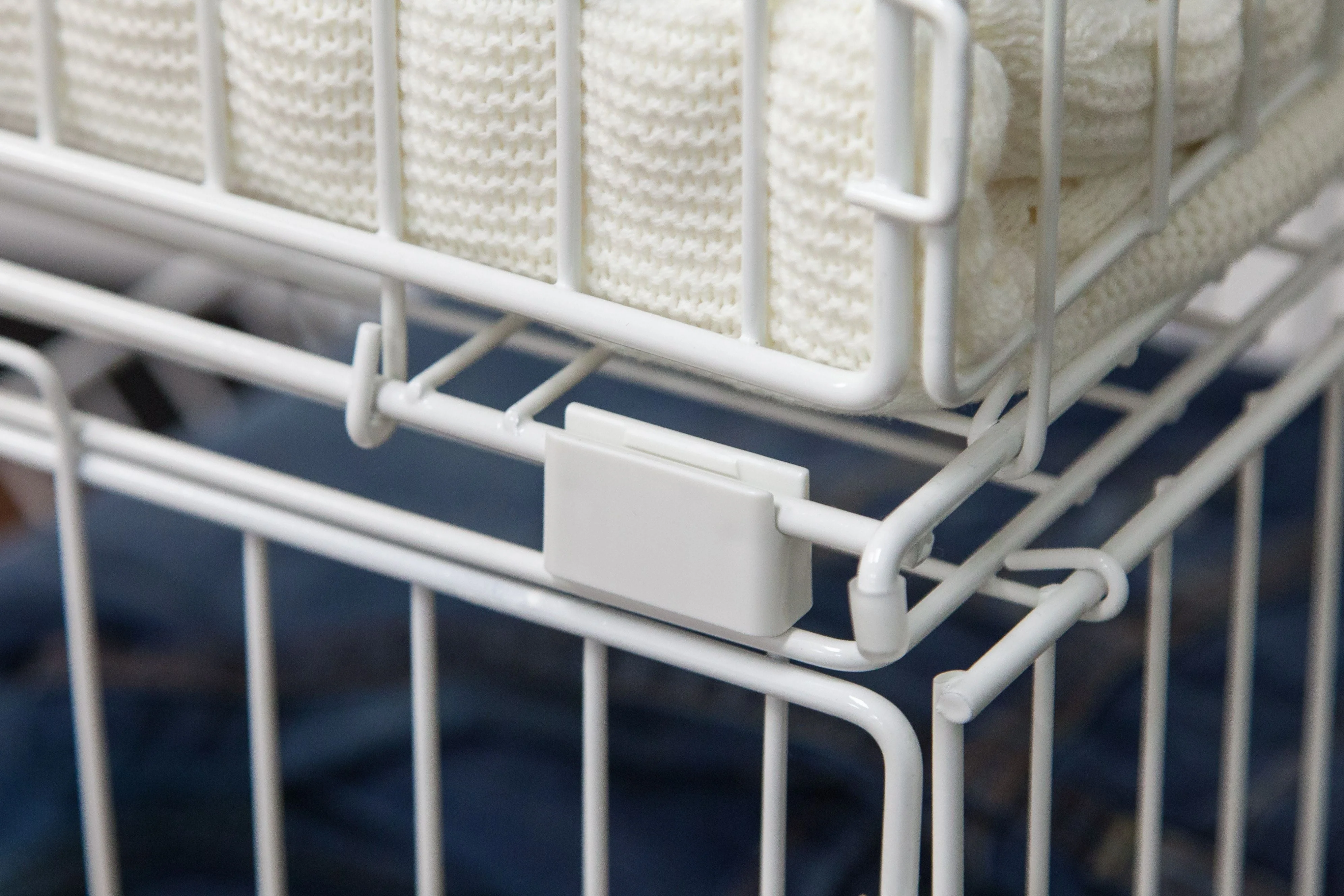 Modular Wire Stacking Storage Basket, White - Image 4