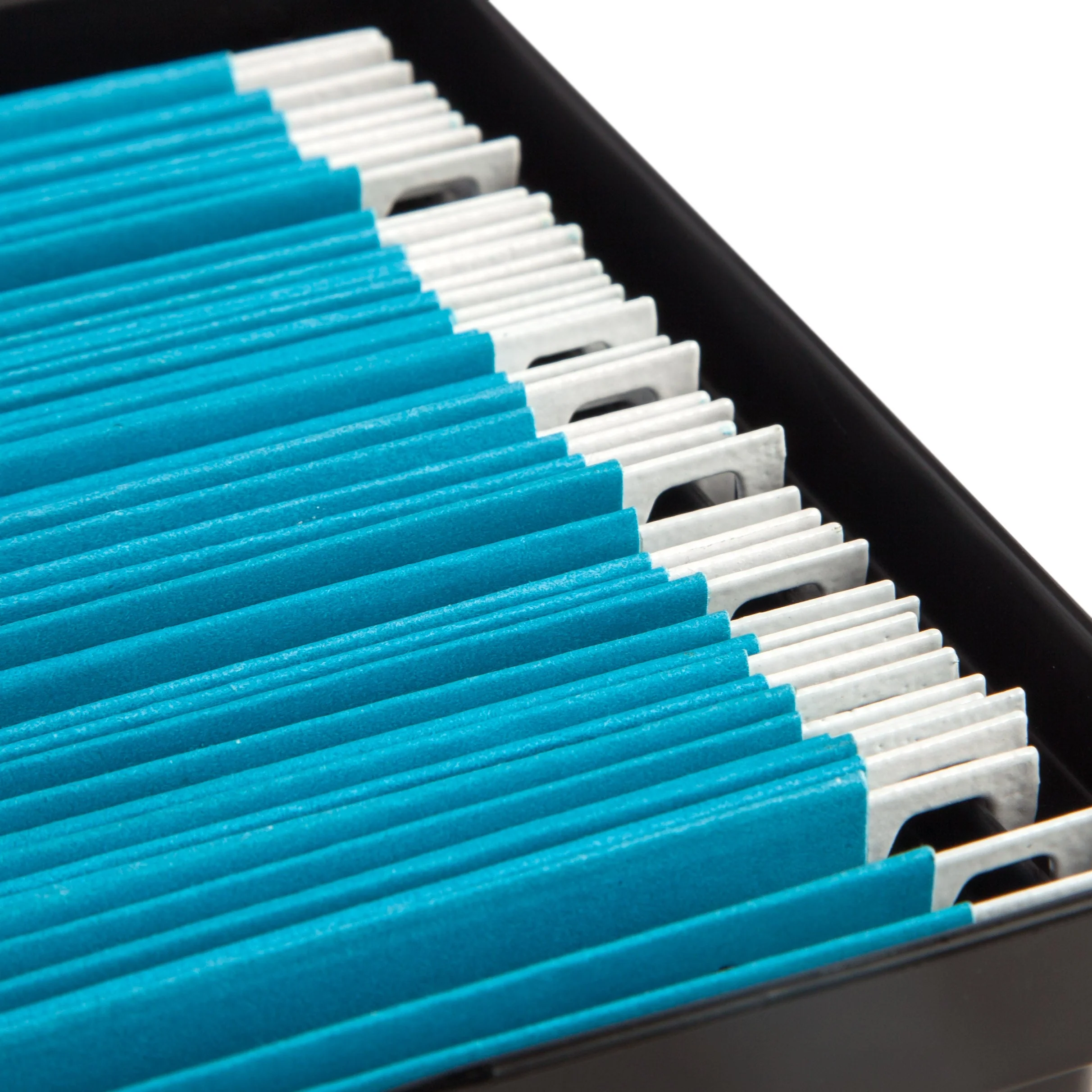 Open Storage Basket, File Organizer, Medium, Black, 6 Pack - Image 2