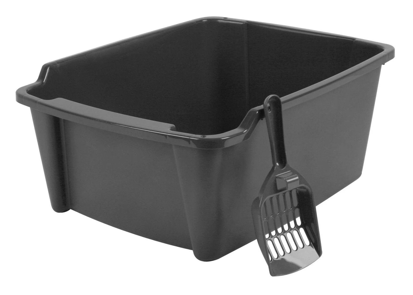Open-Top Cat Litter Pan - High Sided - Image 2