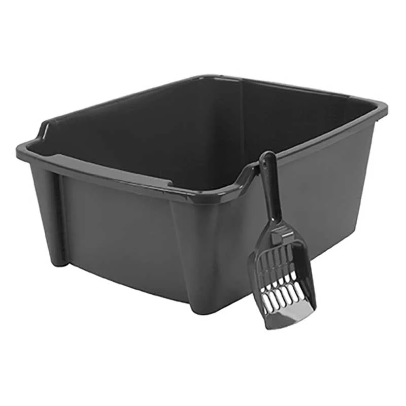 Open-Top Cat Litter Pan - High Sided - Image 4