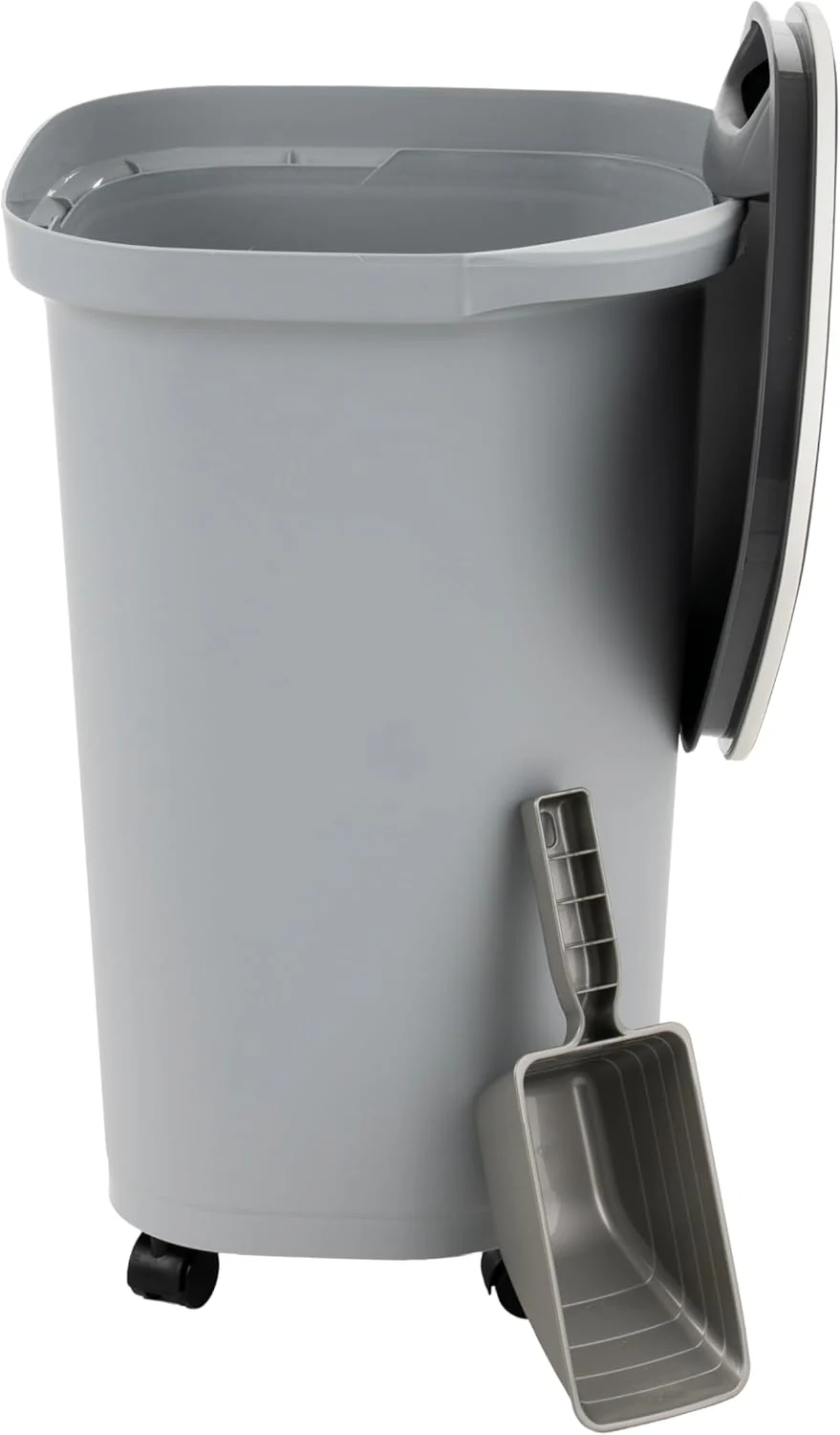 Pet Food Storage Container 25 lbs, Premium 60% Improved Airtight Seal with Air Valve, 2 Cup Scoop, Removable Wheels, Easy to Open - Image 3