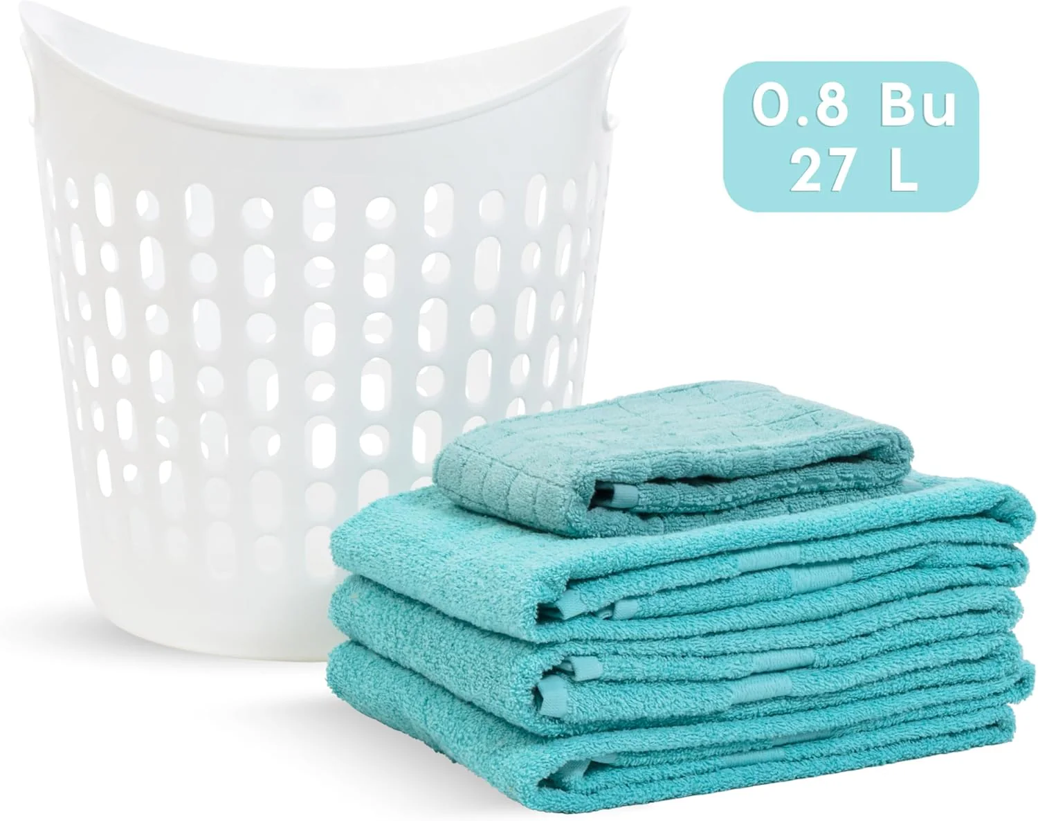 Plastic Laundry Basket, 27L - 3 Pack - Image 6