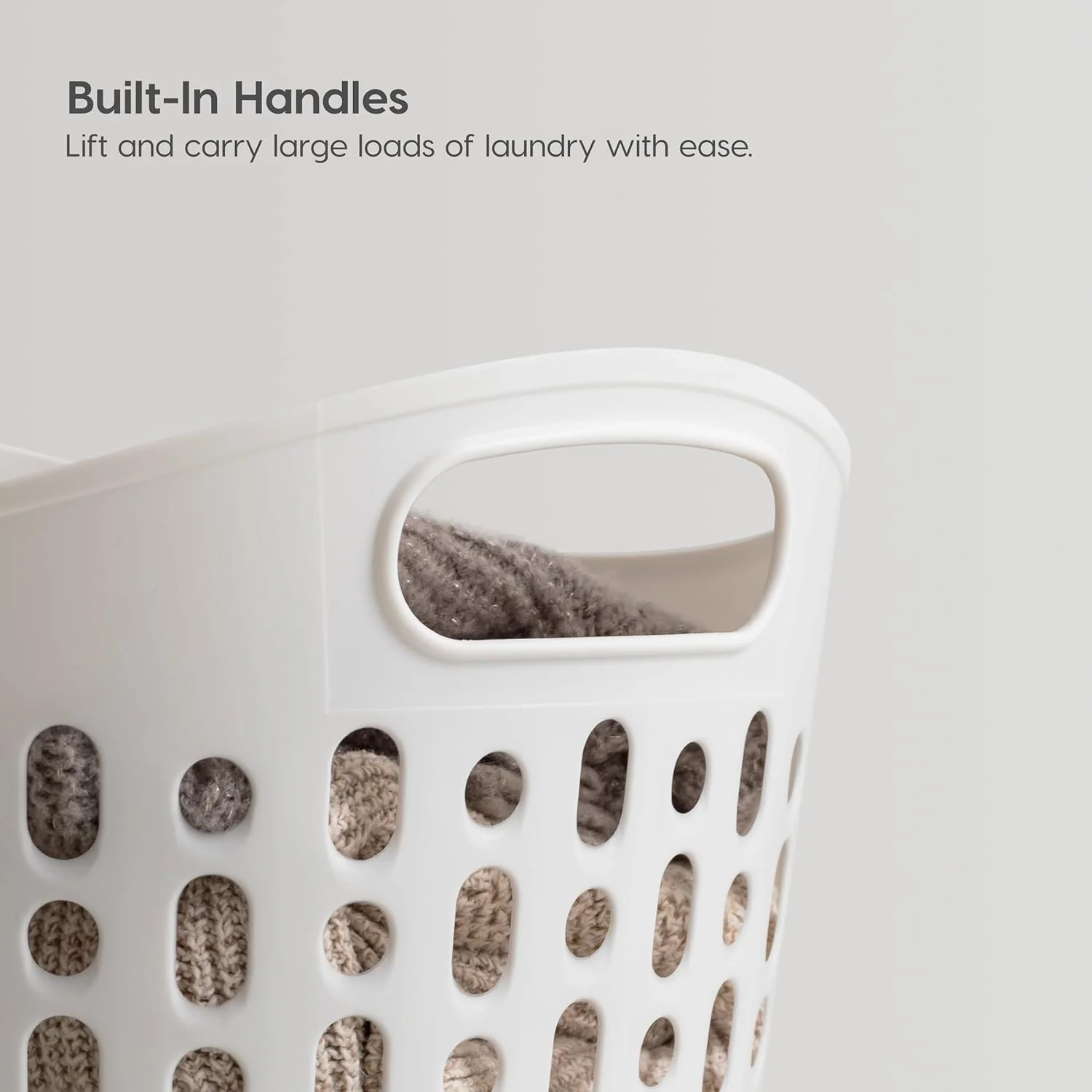 Plastic Laundry Basket, 40L - 3 Pack - Image 4
