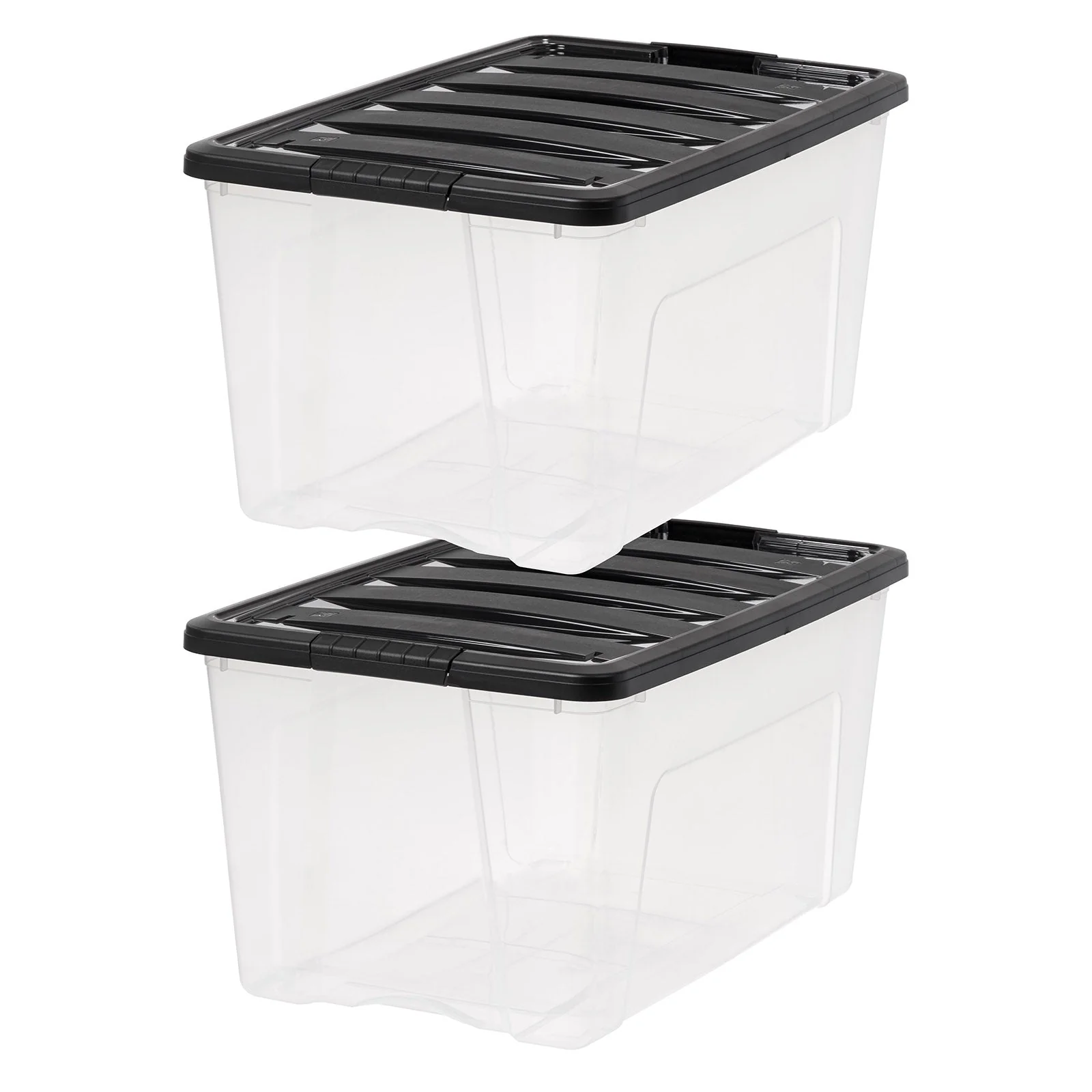 Plastic Storage Bins, Stackable Storage Container 2 Pack - 18 gal. (72 qt.) - Image 3