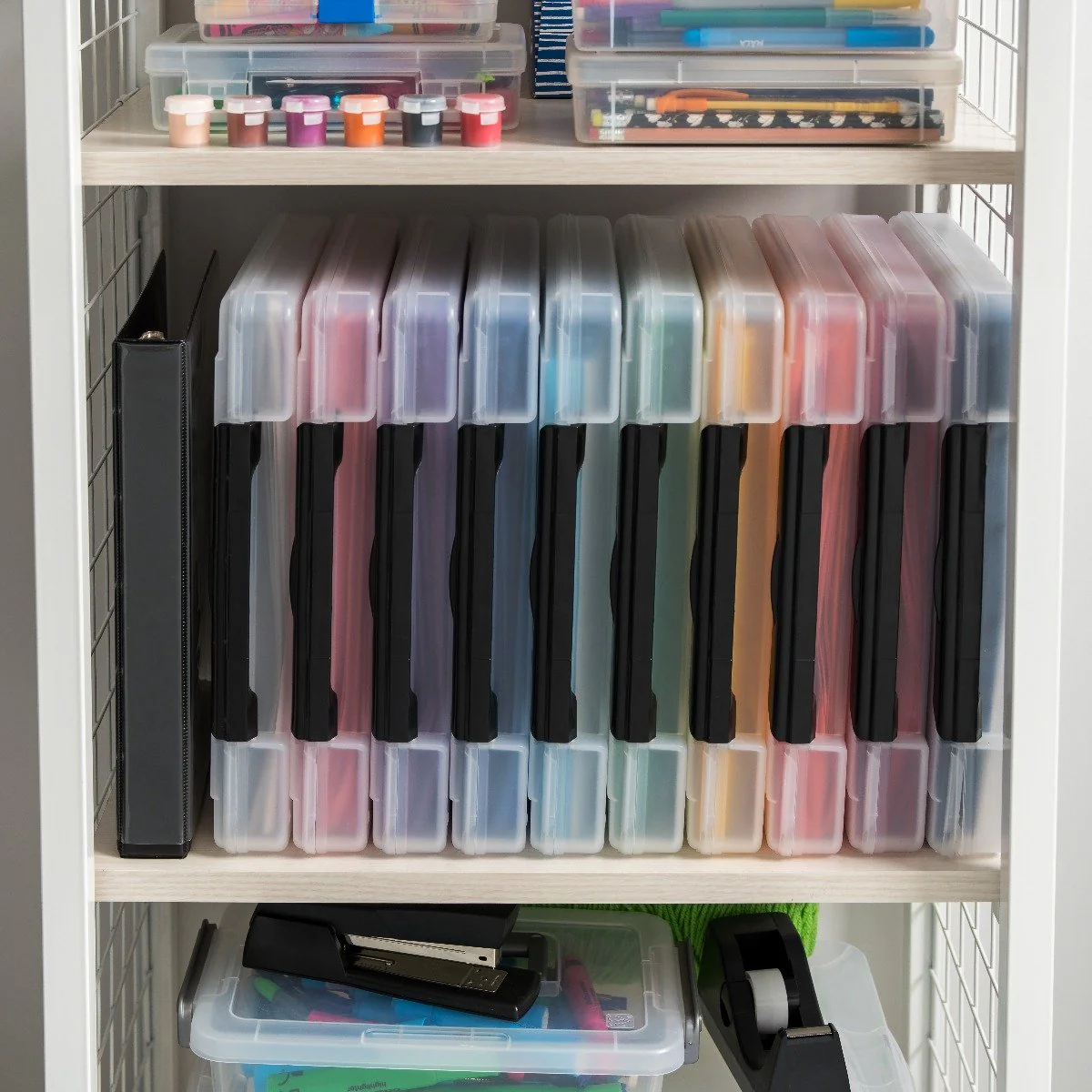 Portable Project Case with Buckle, Clear - Image 16