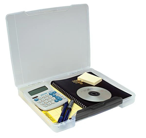Portable Project Case with Buckle, Clear - Image 4