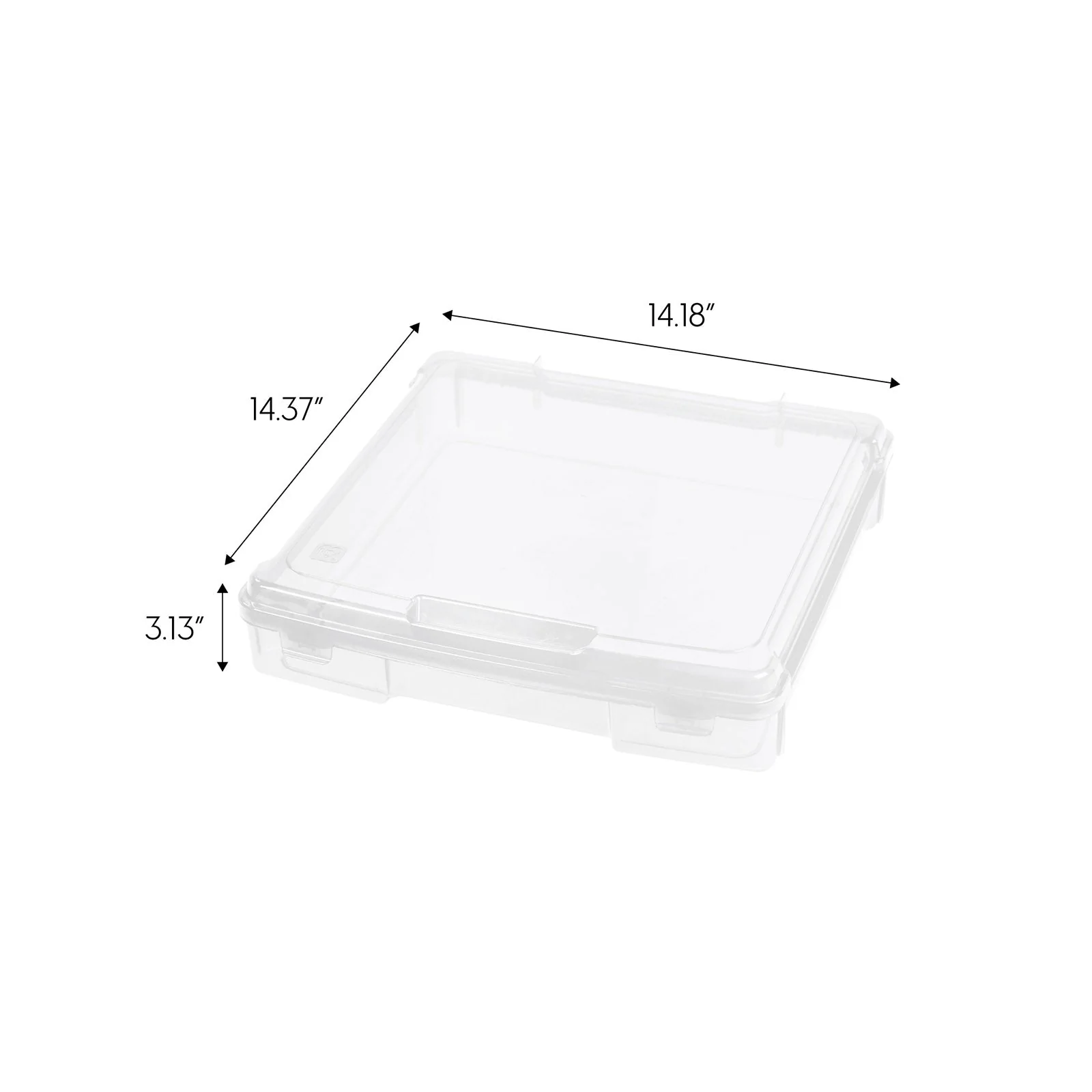 Portable Scrapbook Case for 12" x 12" Paper, 6 Pack, Clear - Image 8