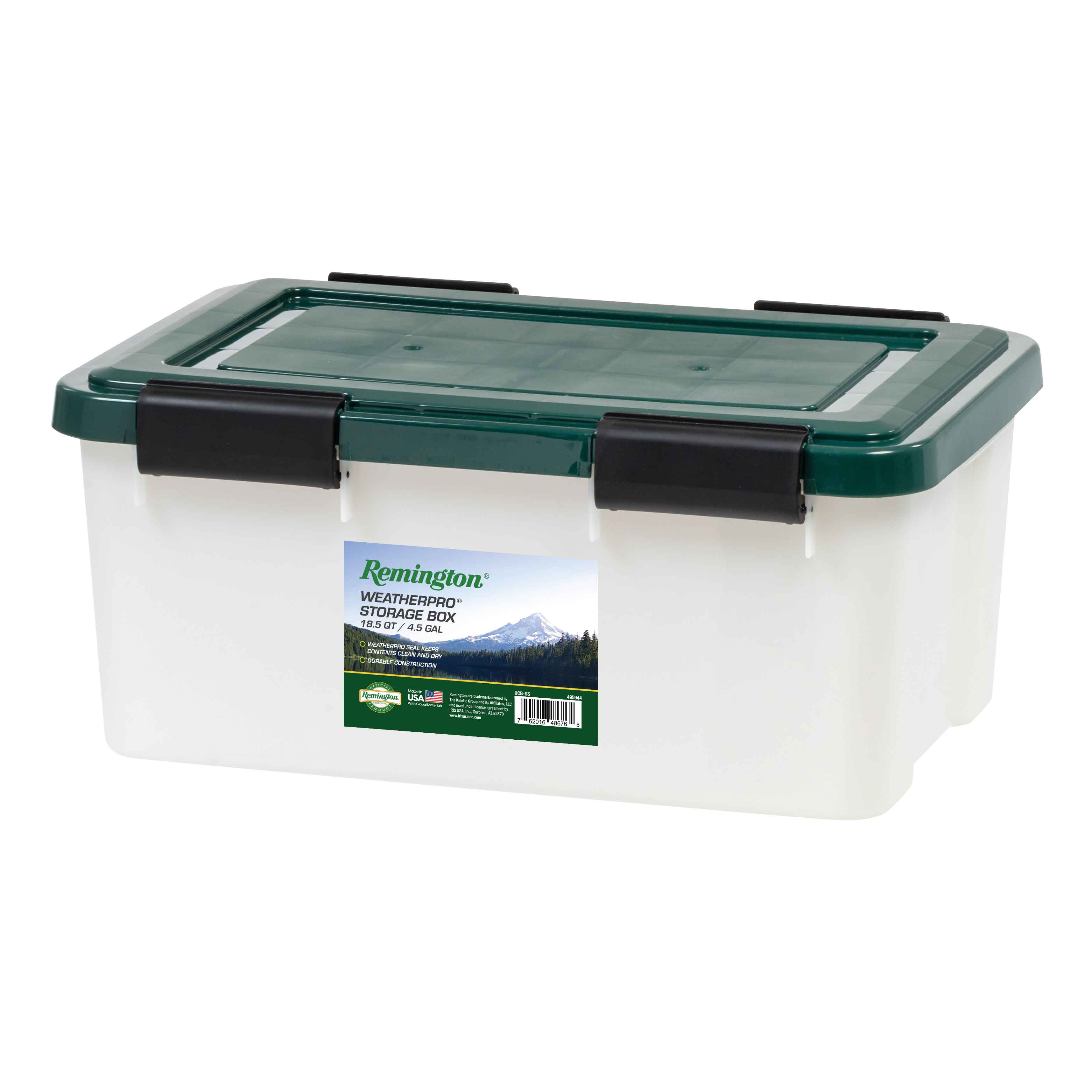 Remington Weathertight Heavy Duty Storage Tote 19Qt 6pk - Image 3