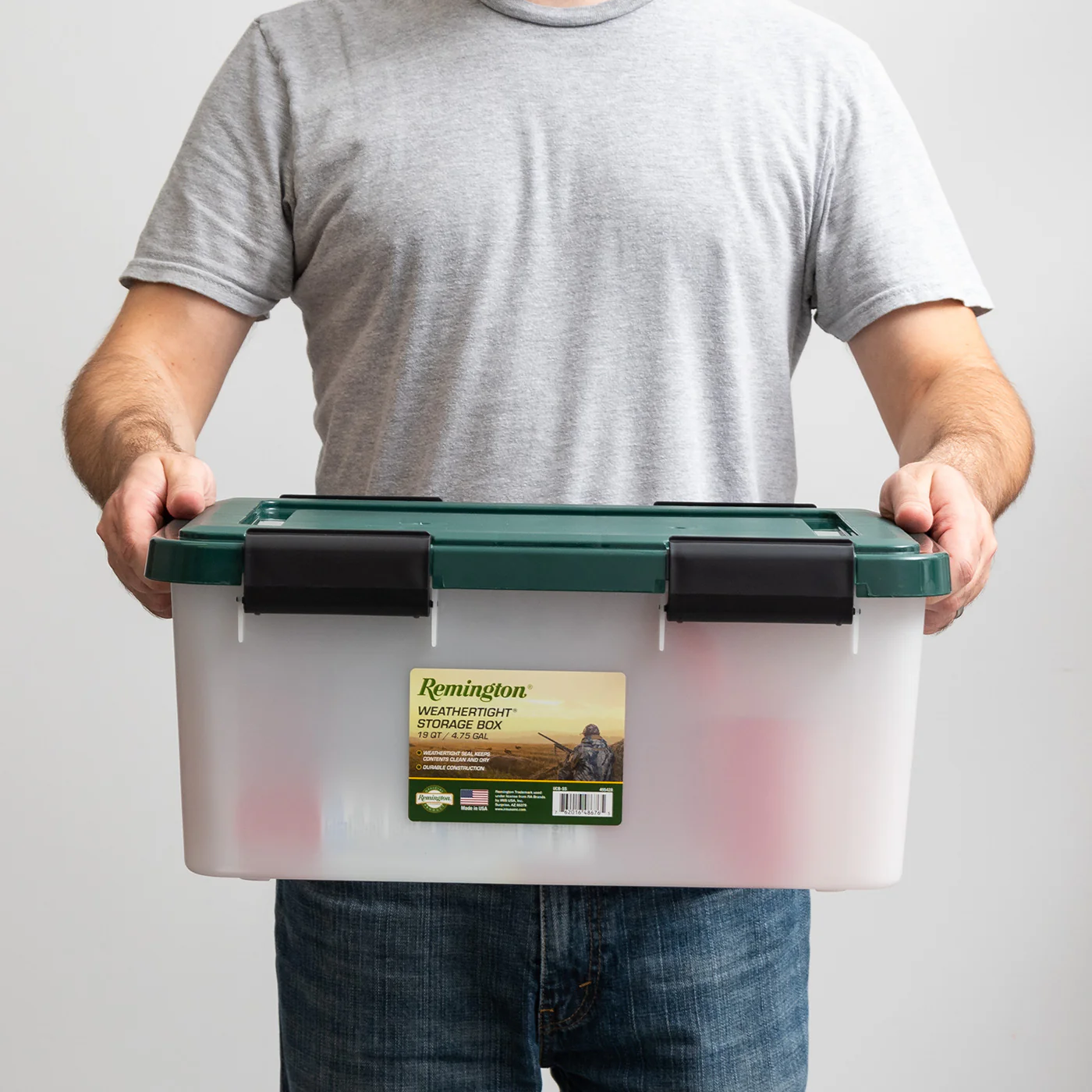 Remington Weathertight Heavy Duty Storage Tote 30.5Qt 6pk - Image 4