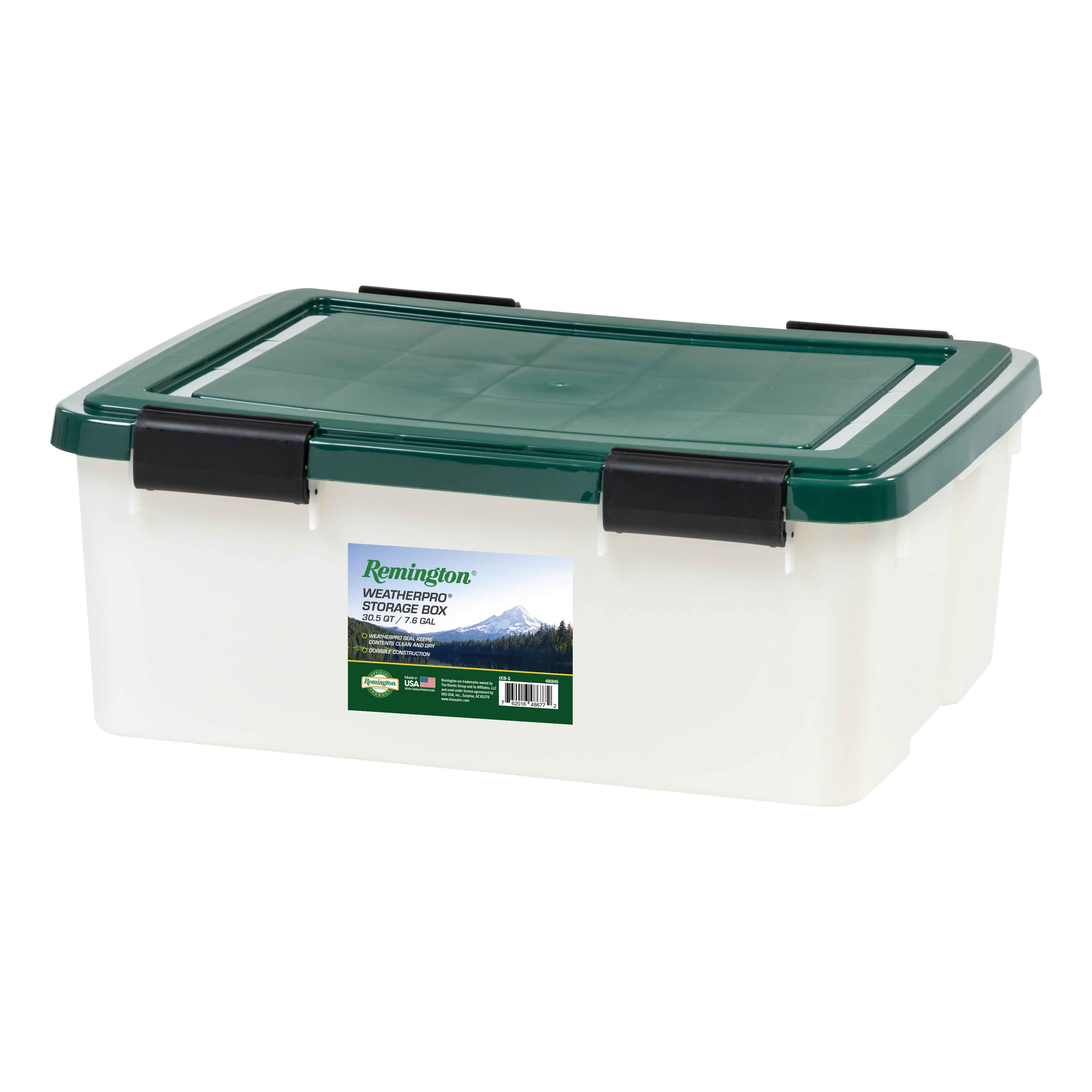Remington Weathertight Heavy Duty Storage Tote 30.5Qt 6pk - Image 8