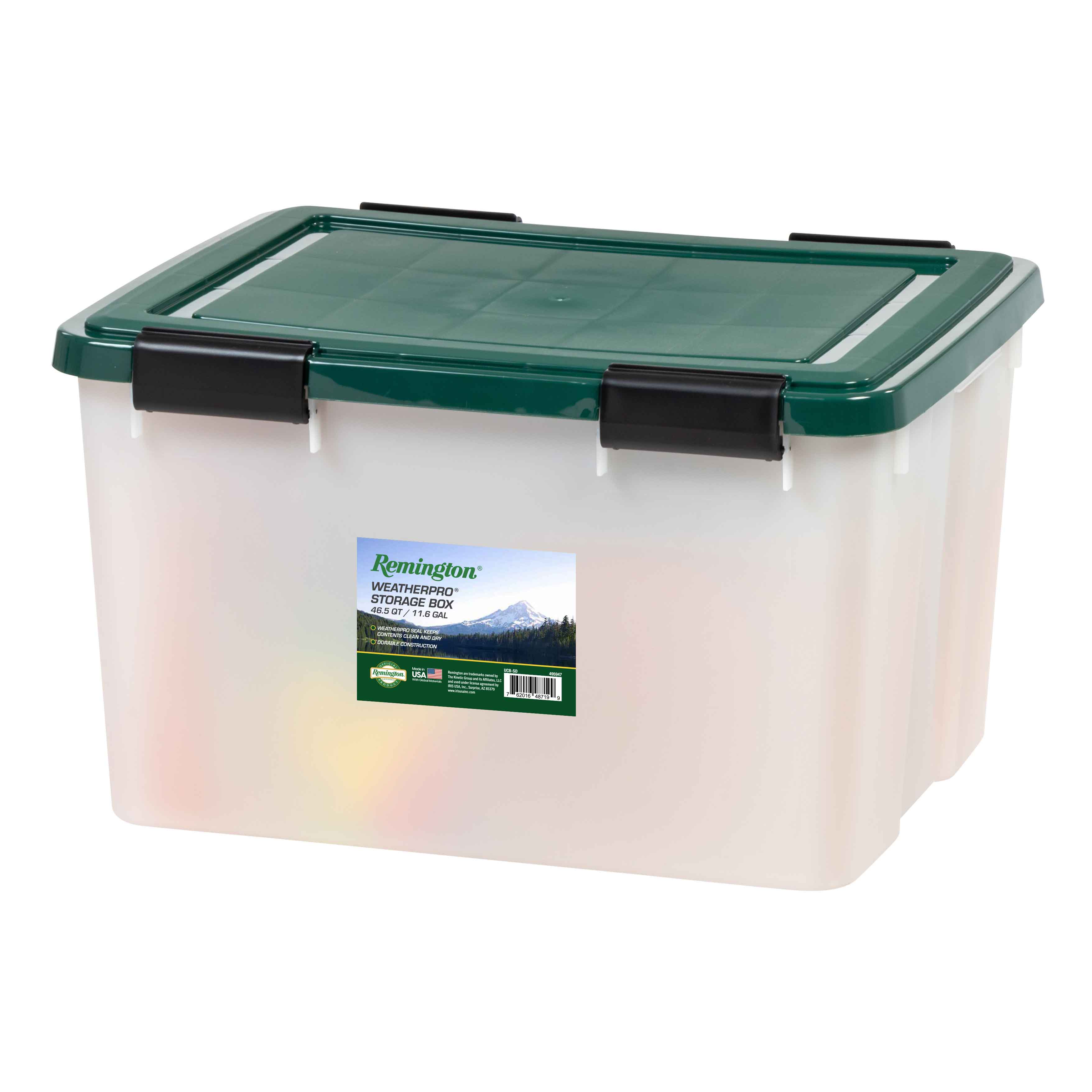 Remington Weathertight Heavy Duty Storage Tote 46.5Qt 4pk - Image 7