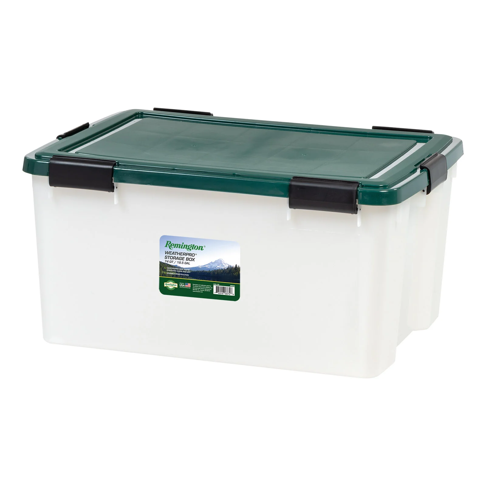 Remington Weathertight Heavy Duty Storage Tote 62.5Qt 4pk - Image 3