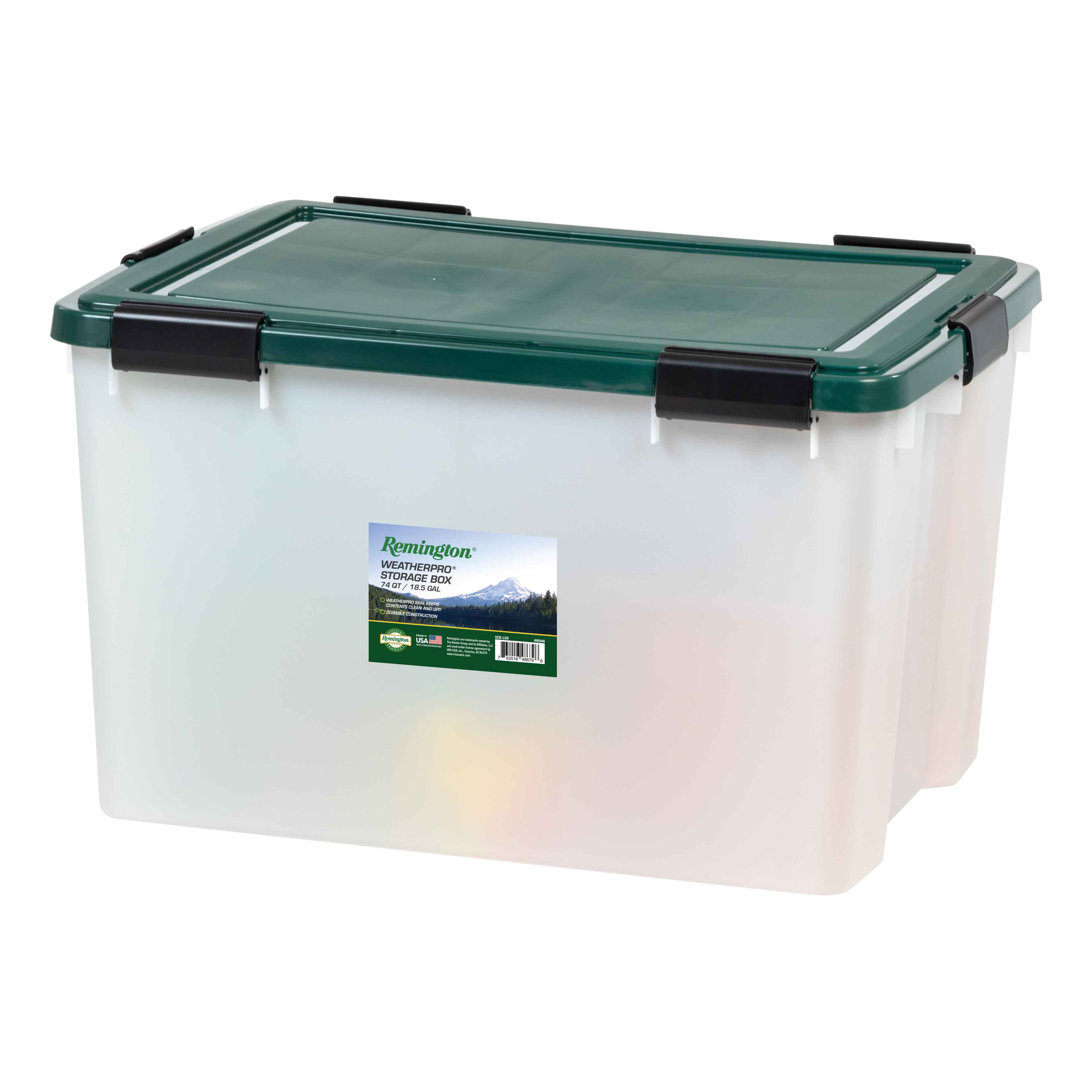 Remington Weathertight Heavy Duty Storage Tote 74Qt 4pk - Image 7