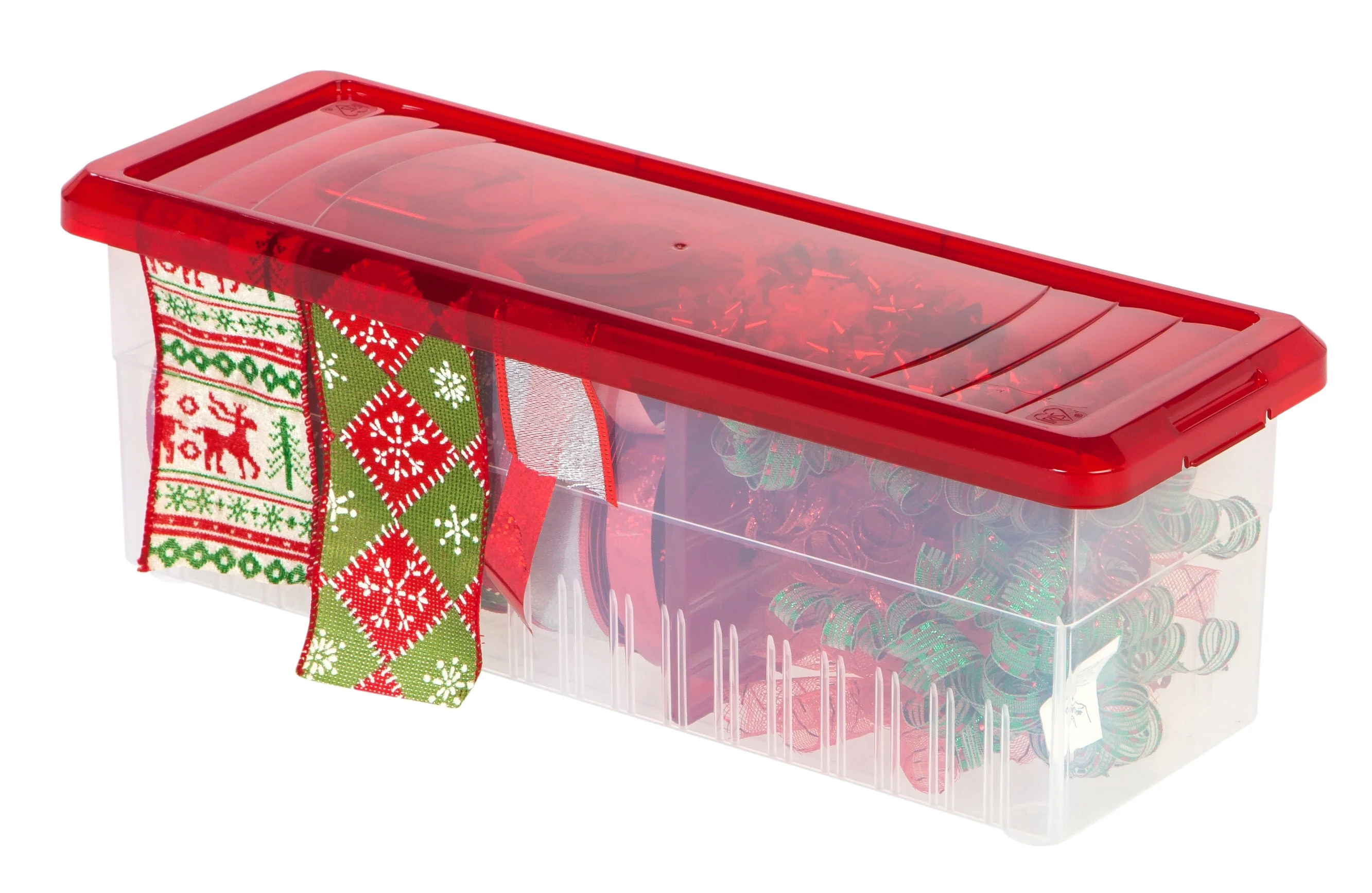 Ribbon Storage Box - 3 Pack - Red - Image 3
