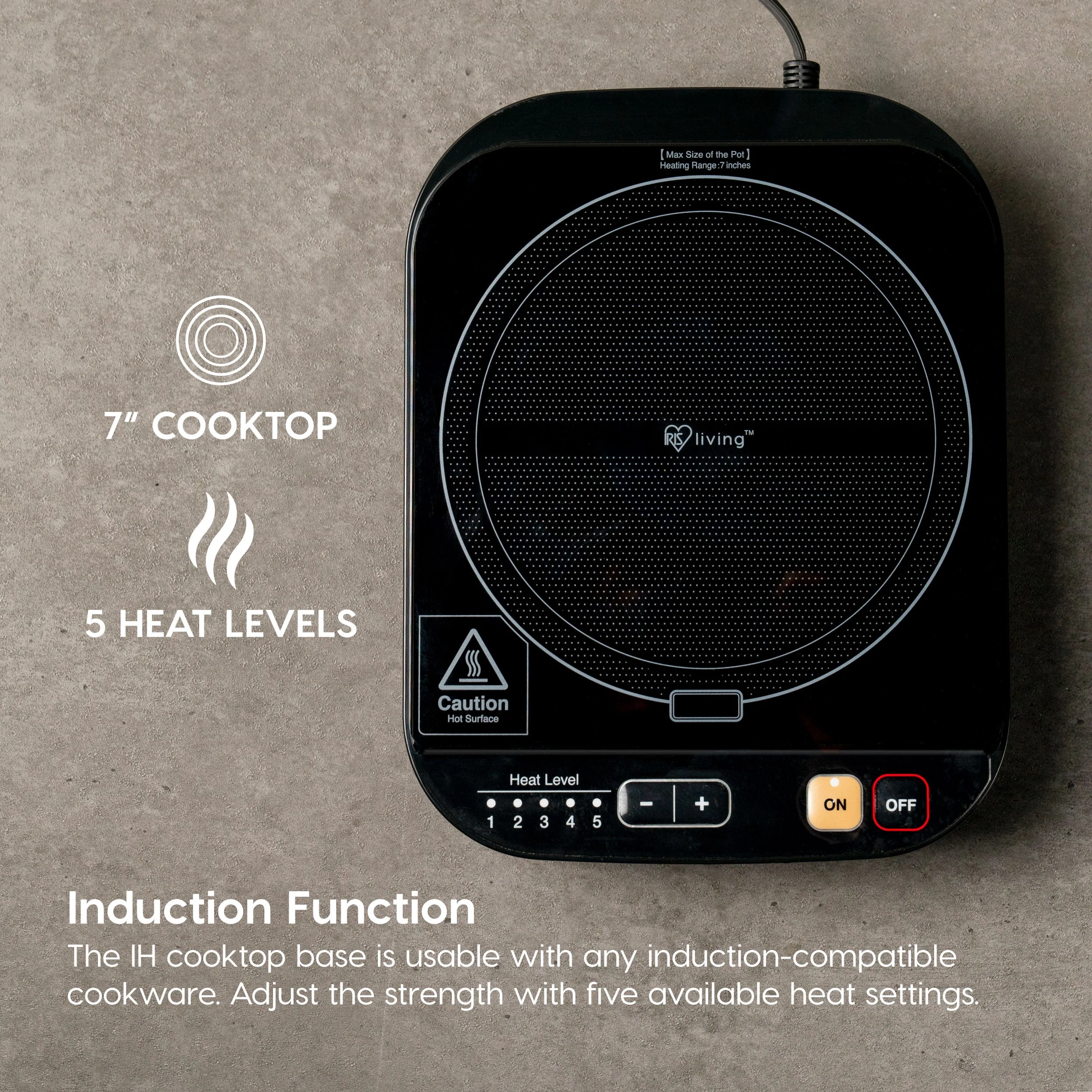 Rice Cooker and Induction Cooktop 2-in-1 with 7 Cooking Modes - Image 5