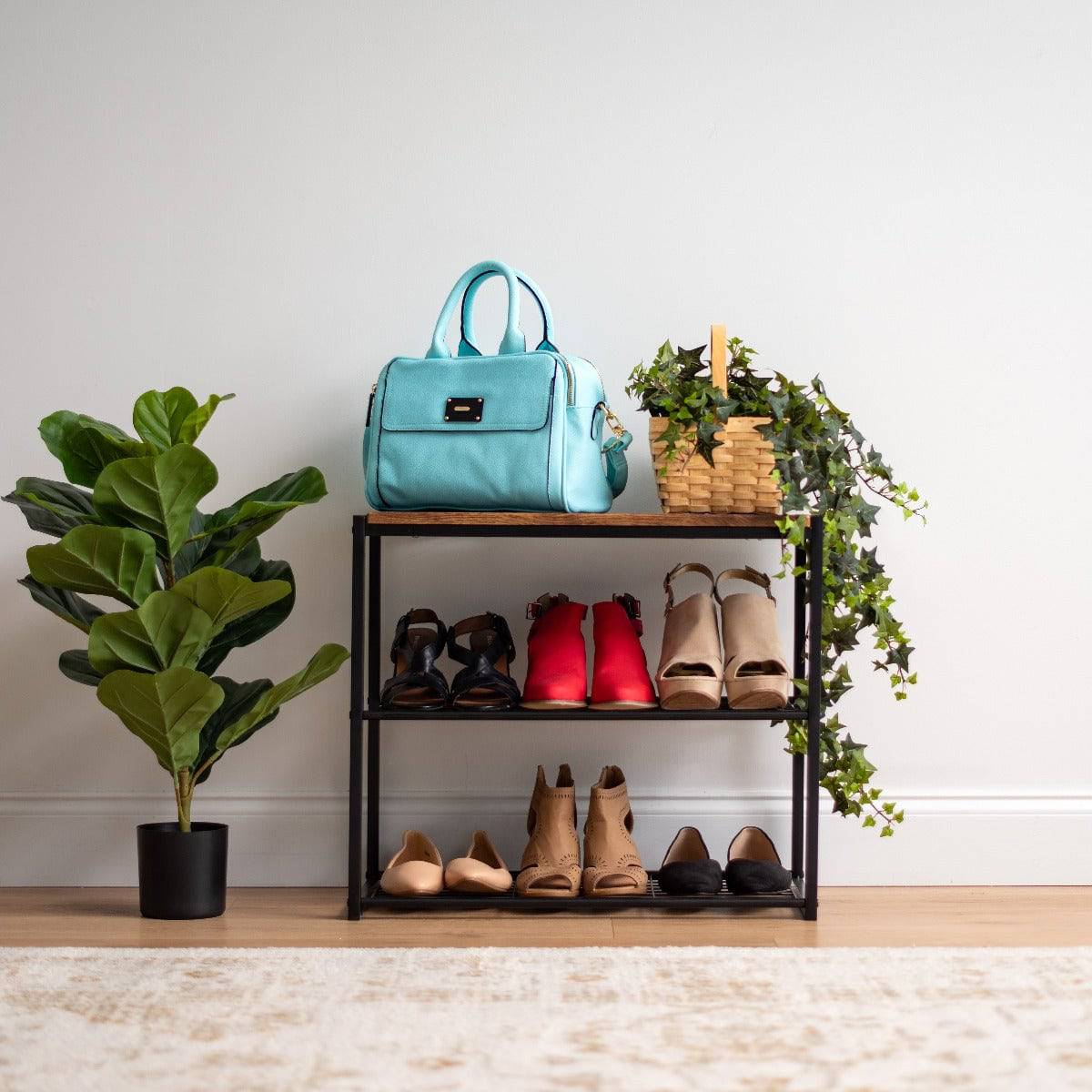 Shoe Storage Organizer with Shelf - Image 3