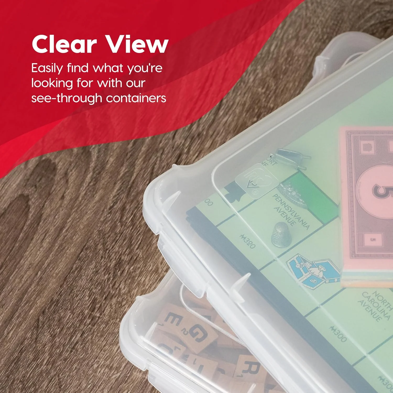 Portable Project Case, 6 Pack, Clear - Image 5