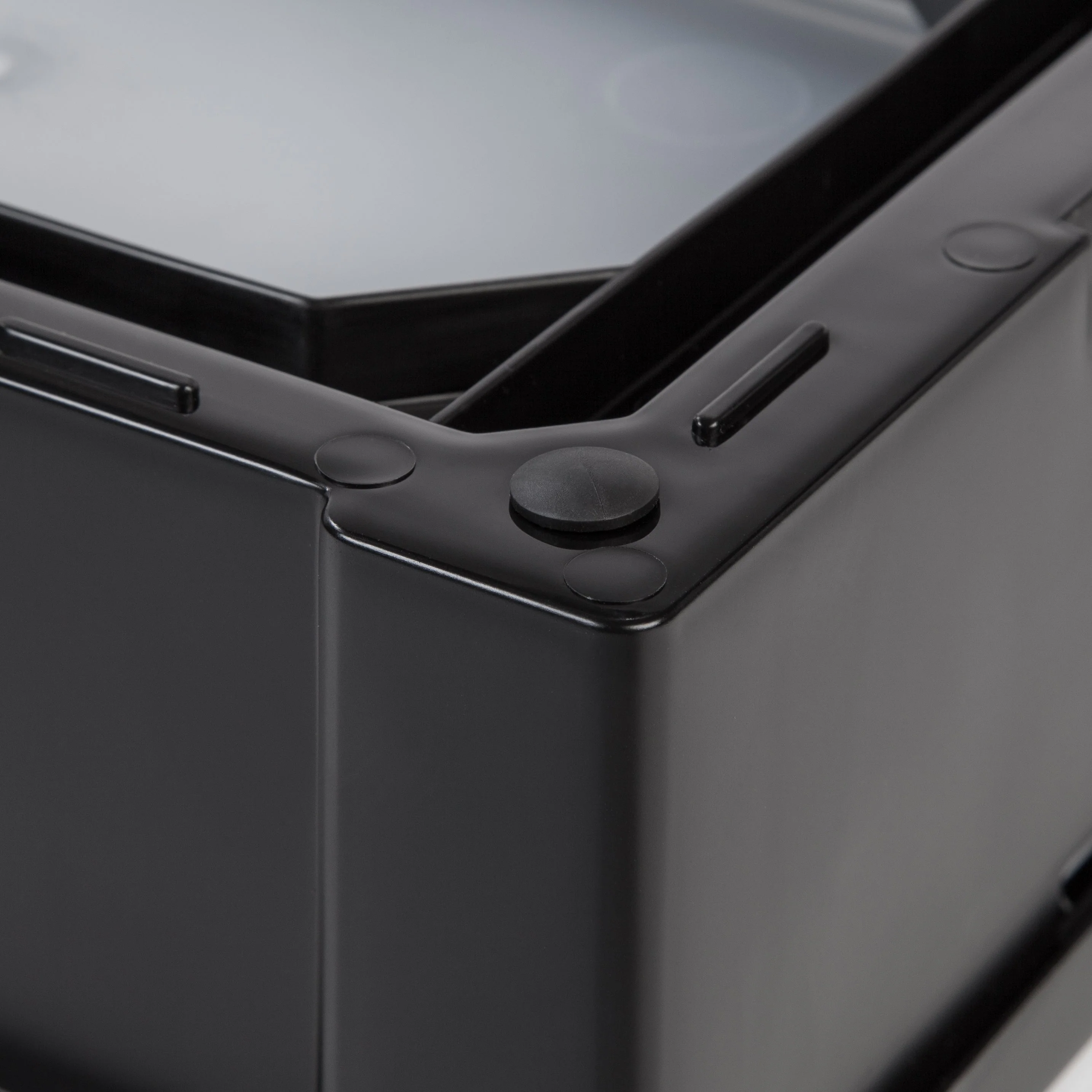 Small Desktop Stacking Drawer, 6 Pack, Black - Image 4