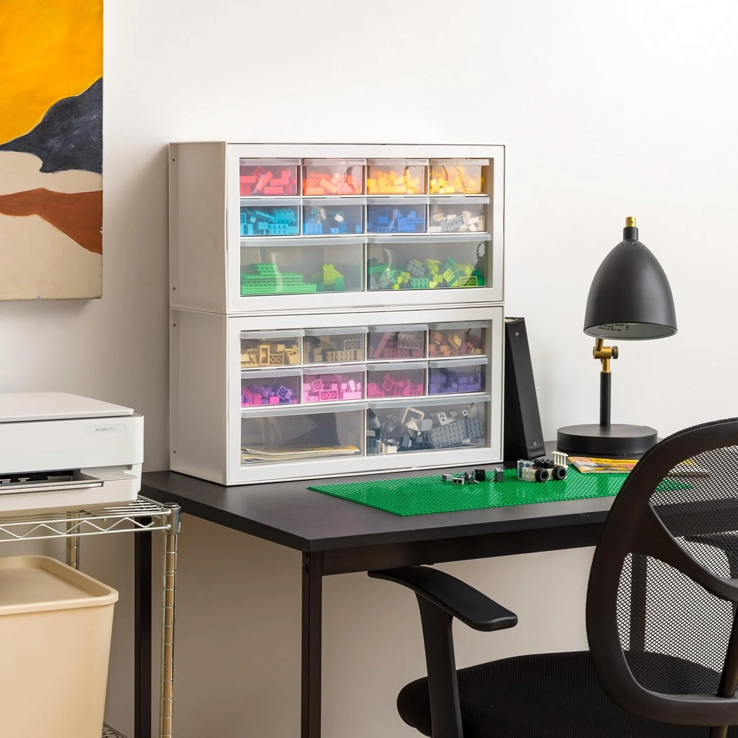 Small Drawer Organizer Storage, 2-Pack, 10-Drawer - Image 3