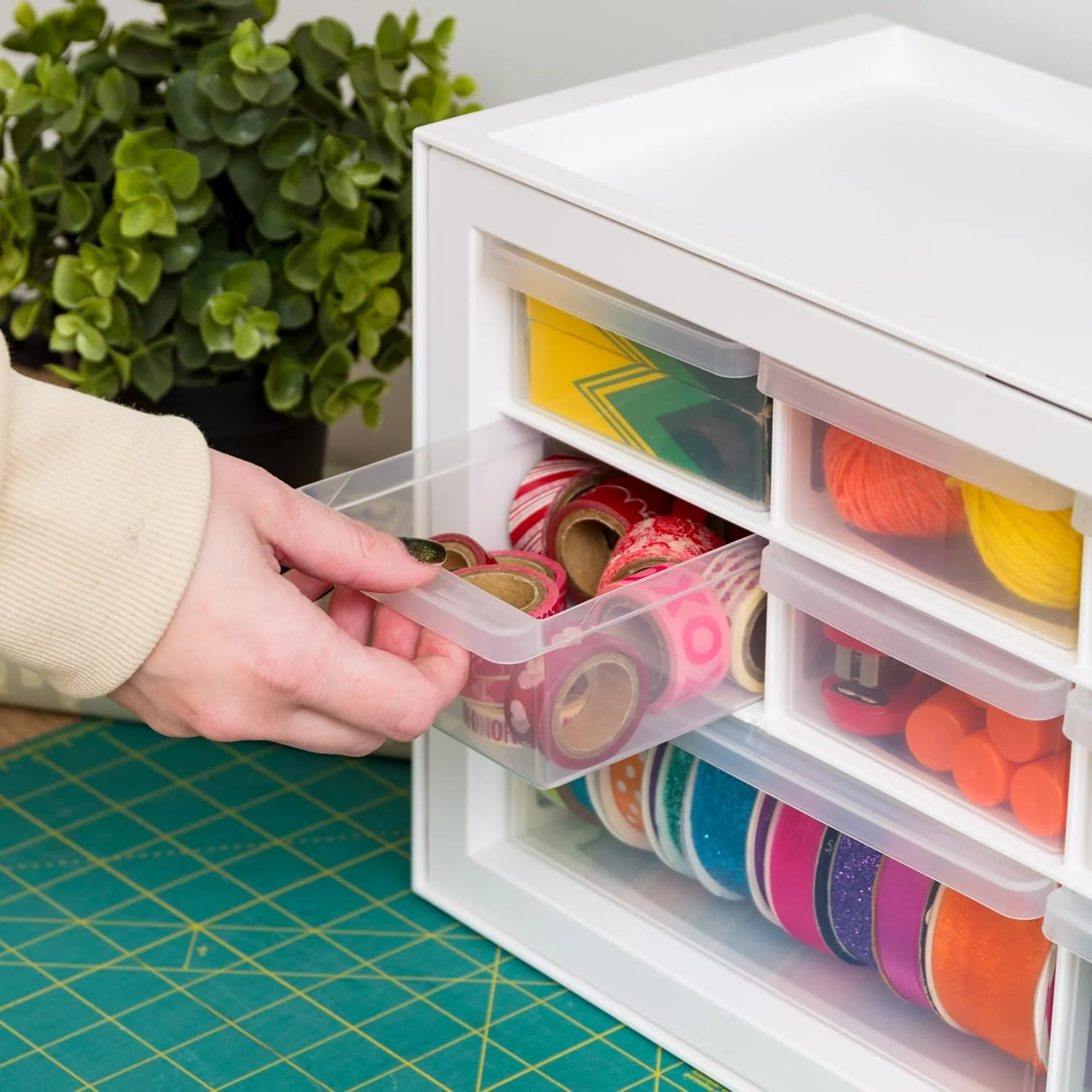 Small Drawer Organizer Storage, 2-Pack, 10-Drawer - Image 4