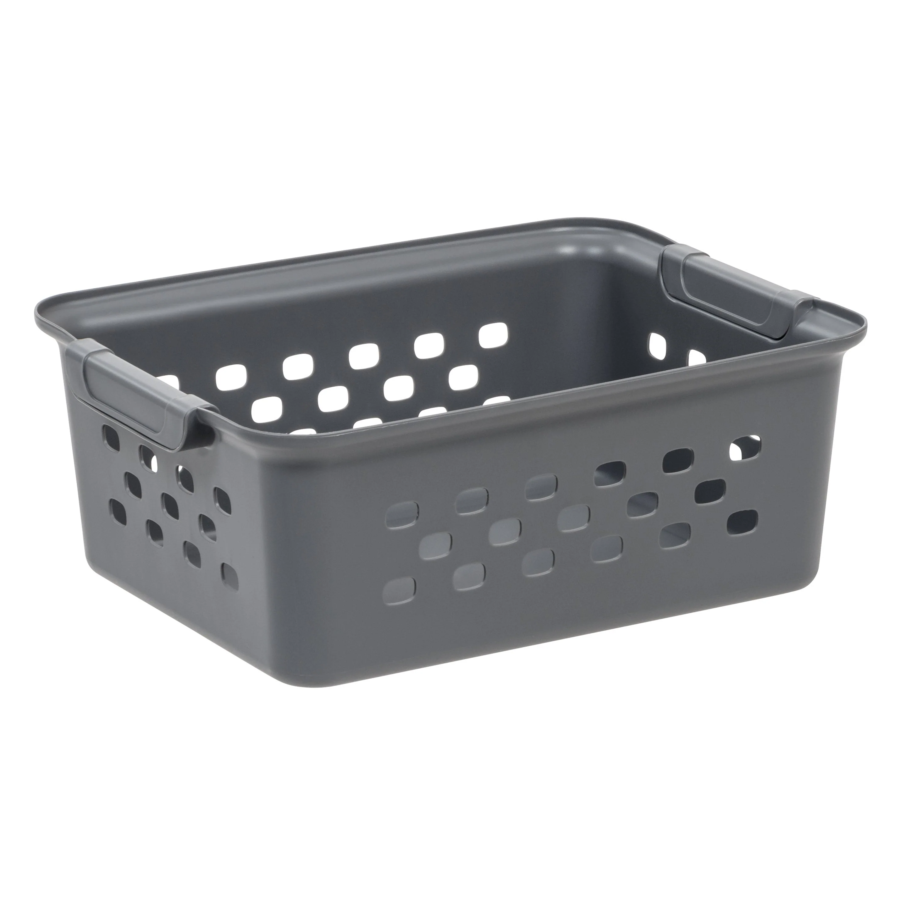 Small Organizer Storage Basket, Gray, Pack of 10
