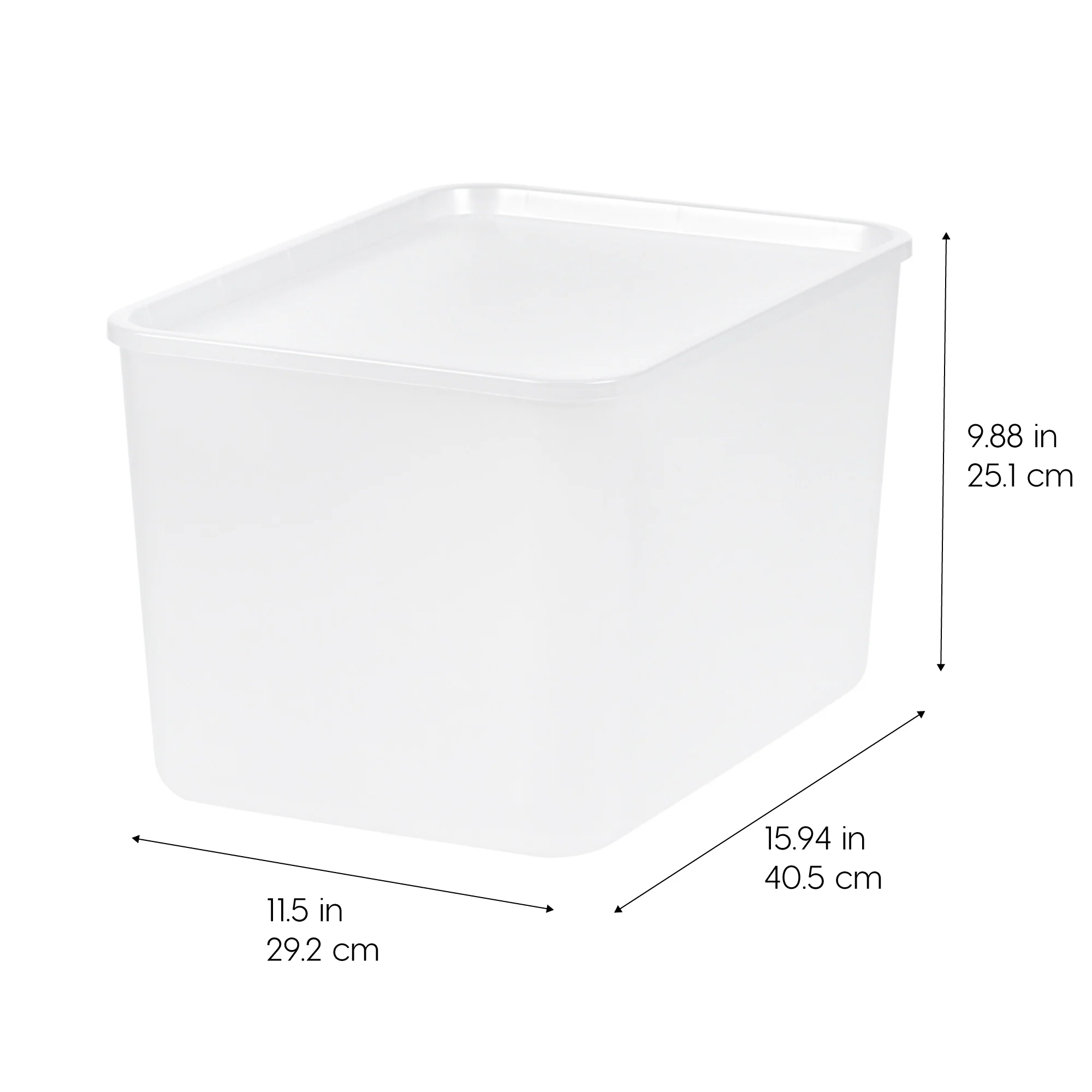 Small Plastic Modular Storage Basket with Lid 4 Pack - Image 10