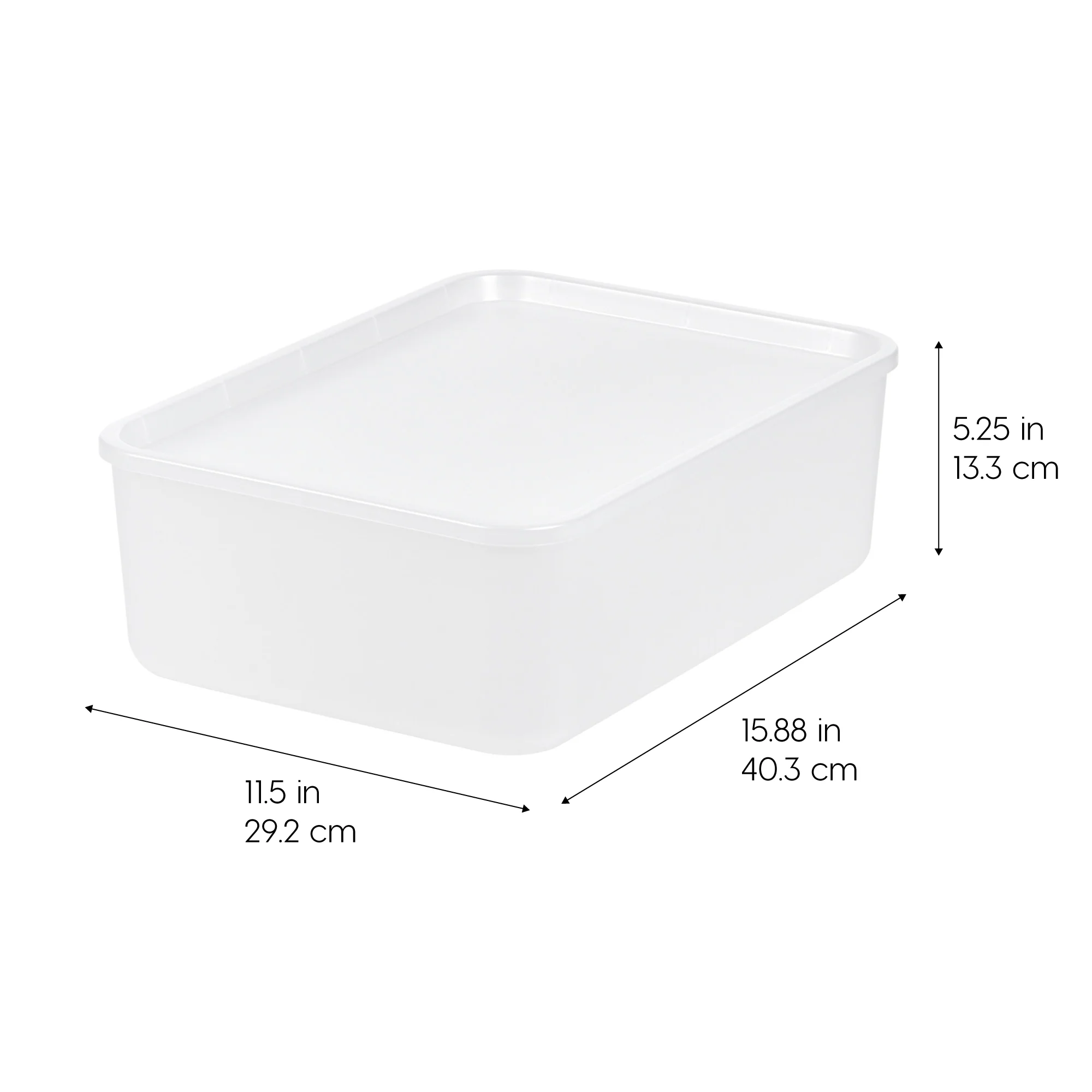 Small Plastic Modular Storage Basket with Lid 4 Pack - Image 8