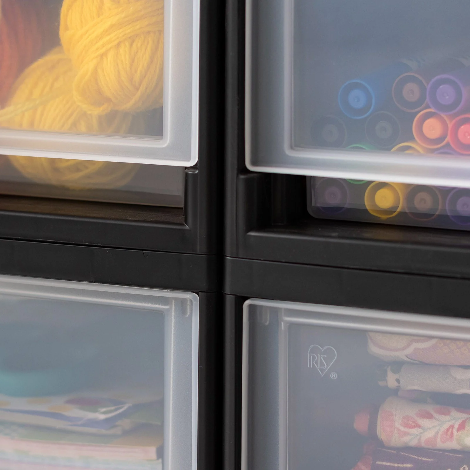 Small Stacking Drawer, 8 Pack, Black - Image 3