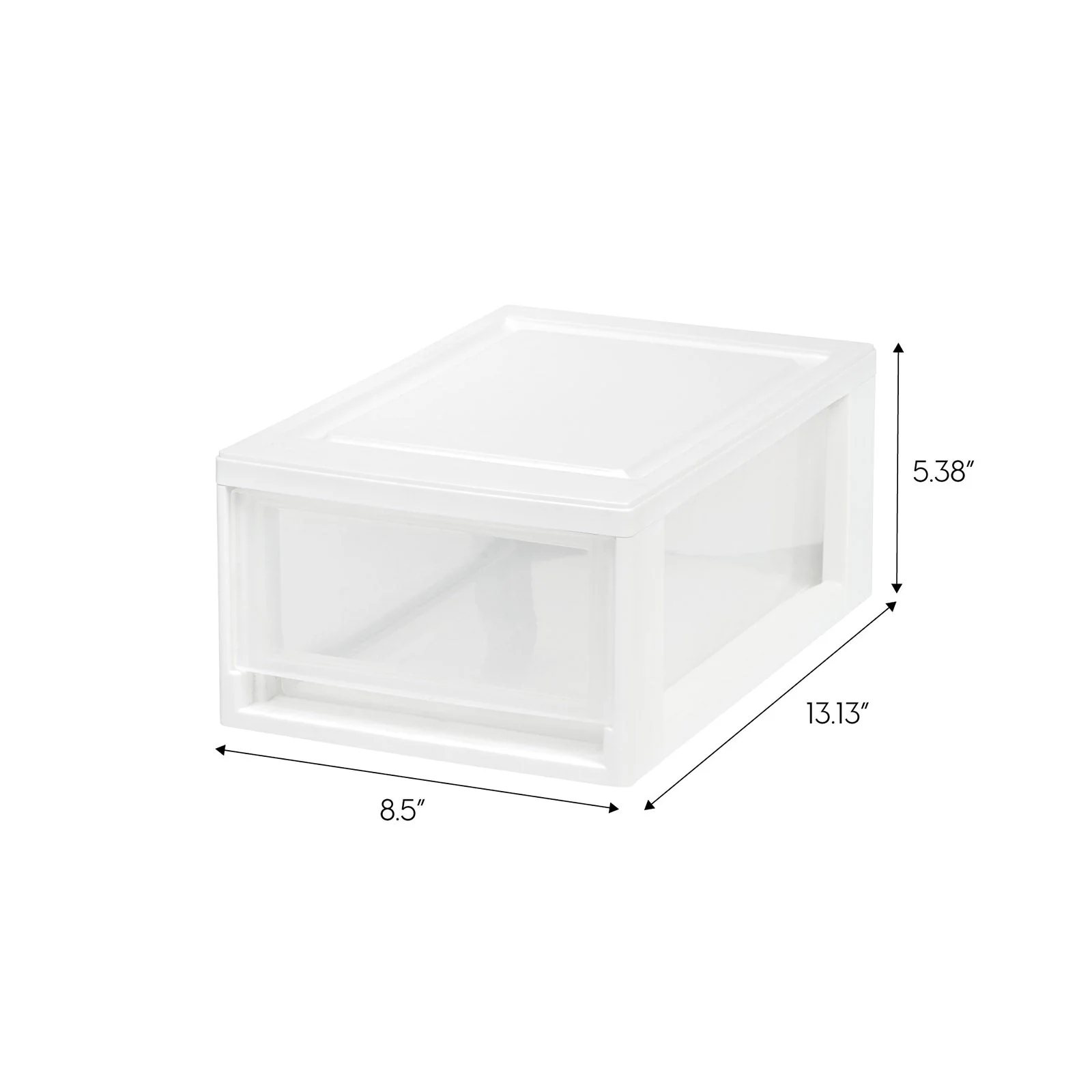 Small Stacking Drawer, 8 Pack, White - Image 5