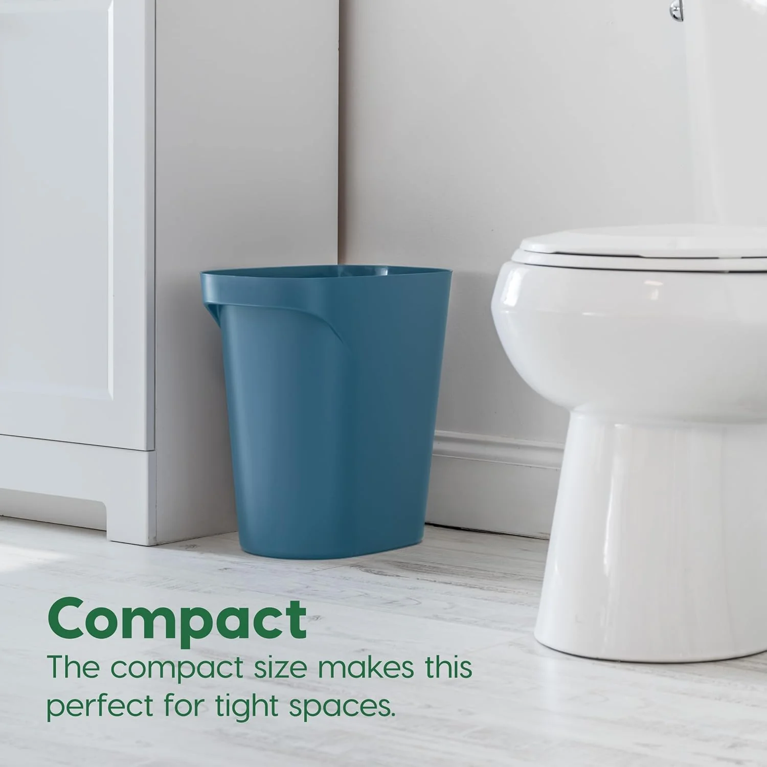 Small Trash Can Wastebasket with Handle, 6 Gallon / 24 Quart, 3-Pack - Eco Friendly - Image 5