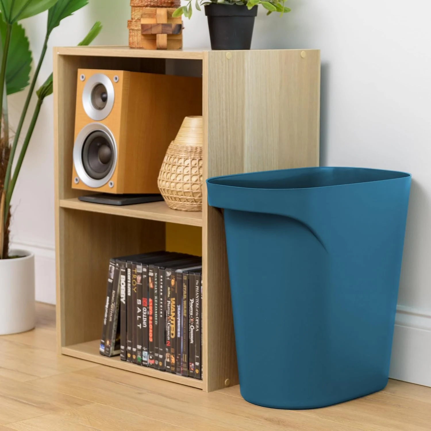 Small Trash Can Wastebasket with Handle, 6 Gallon / 24 Quart, 3-Pack - Eco Friendly - Image 6