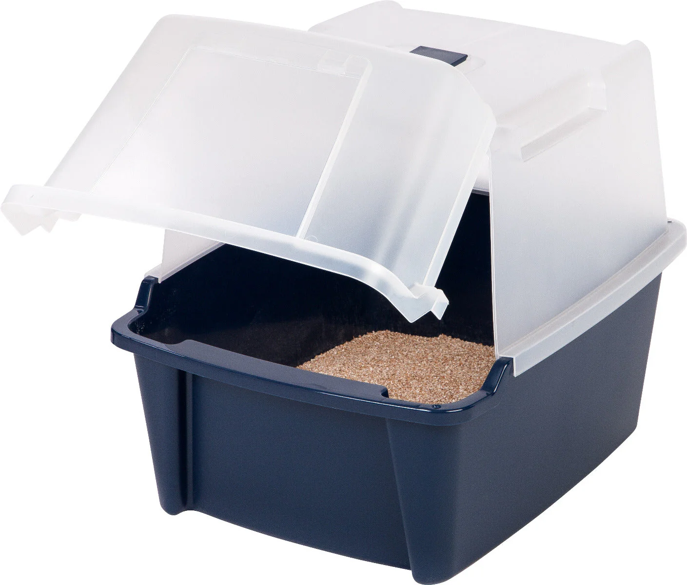 Split-Lid Hooded Litter Box