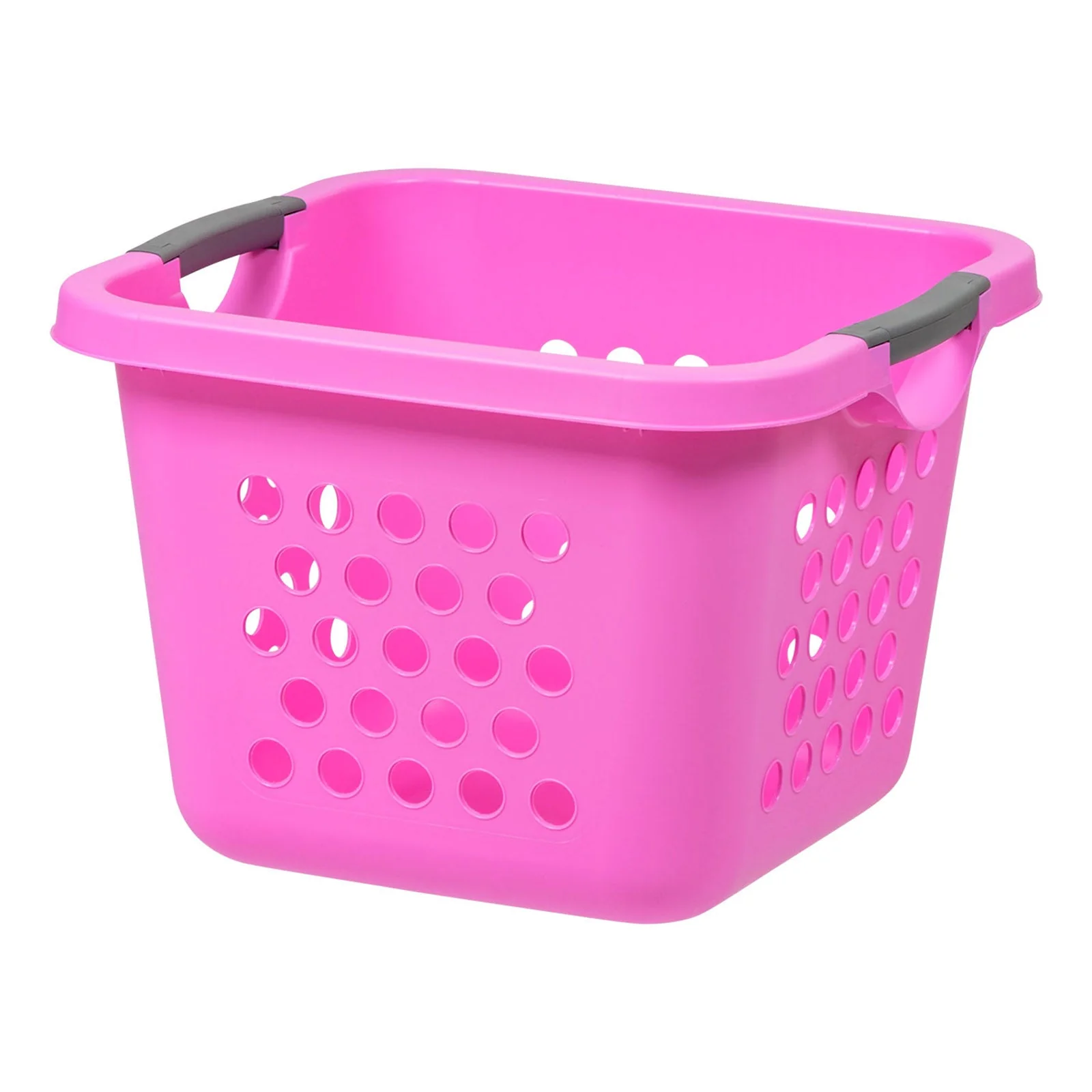 Square Laundry Basket – Tall Pink Organizer for Closet, Dorm, or Bedroom, Medium Size, 2-Pack - Image 2