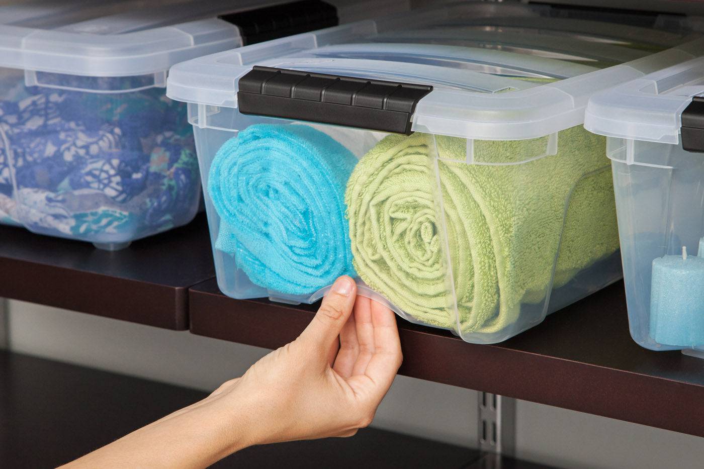 Stack & Pull® Plastic Storage Box - 6 Pack (12.75qt) - Image 5