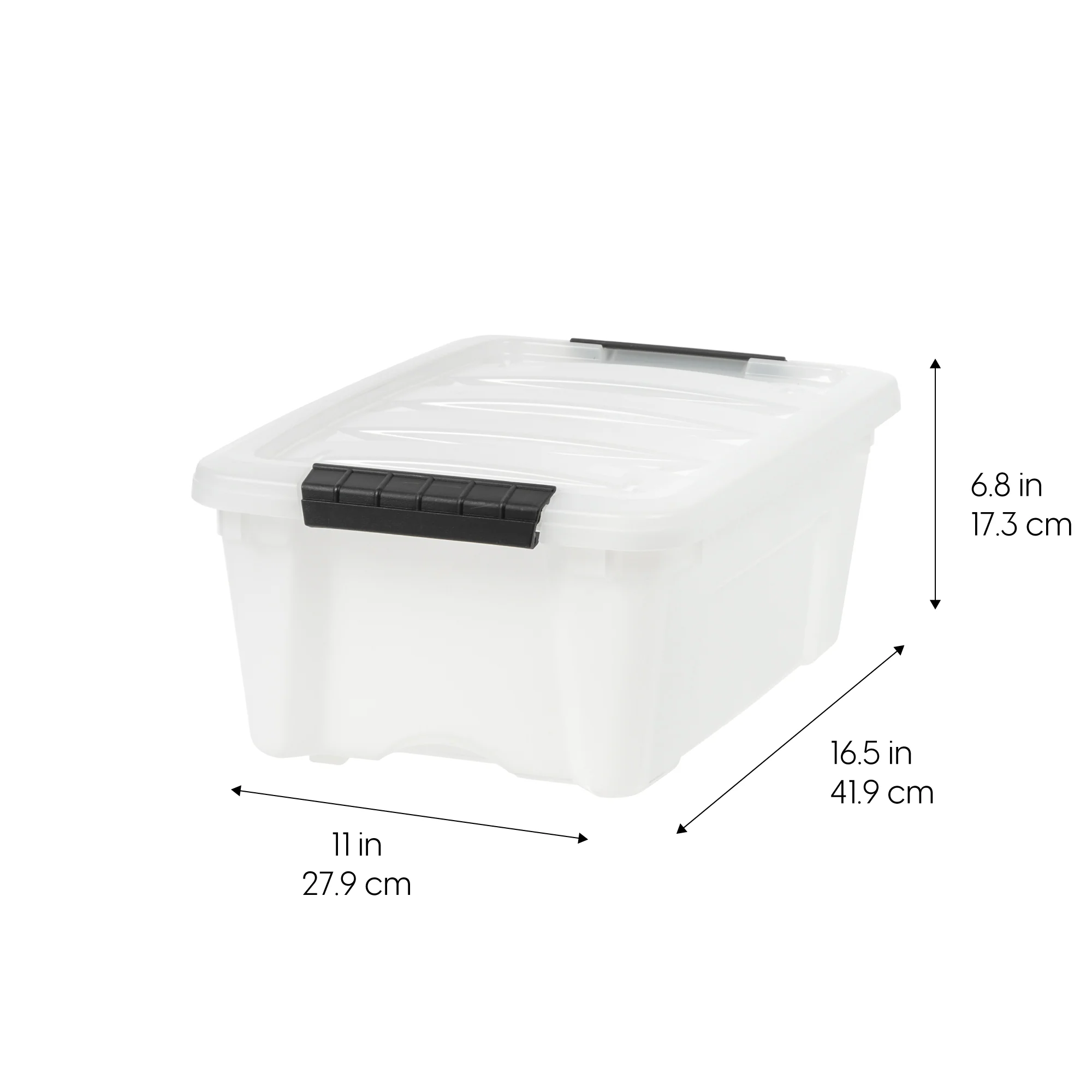 Stack & Pull® Storage Box - 12 QT, 4 Pack, Pearl - Image 2