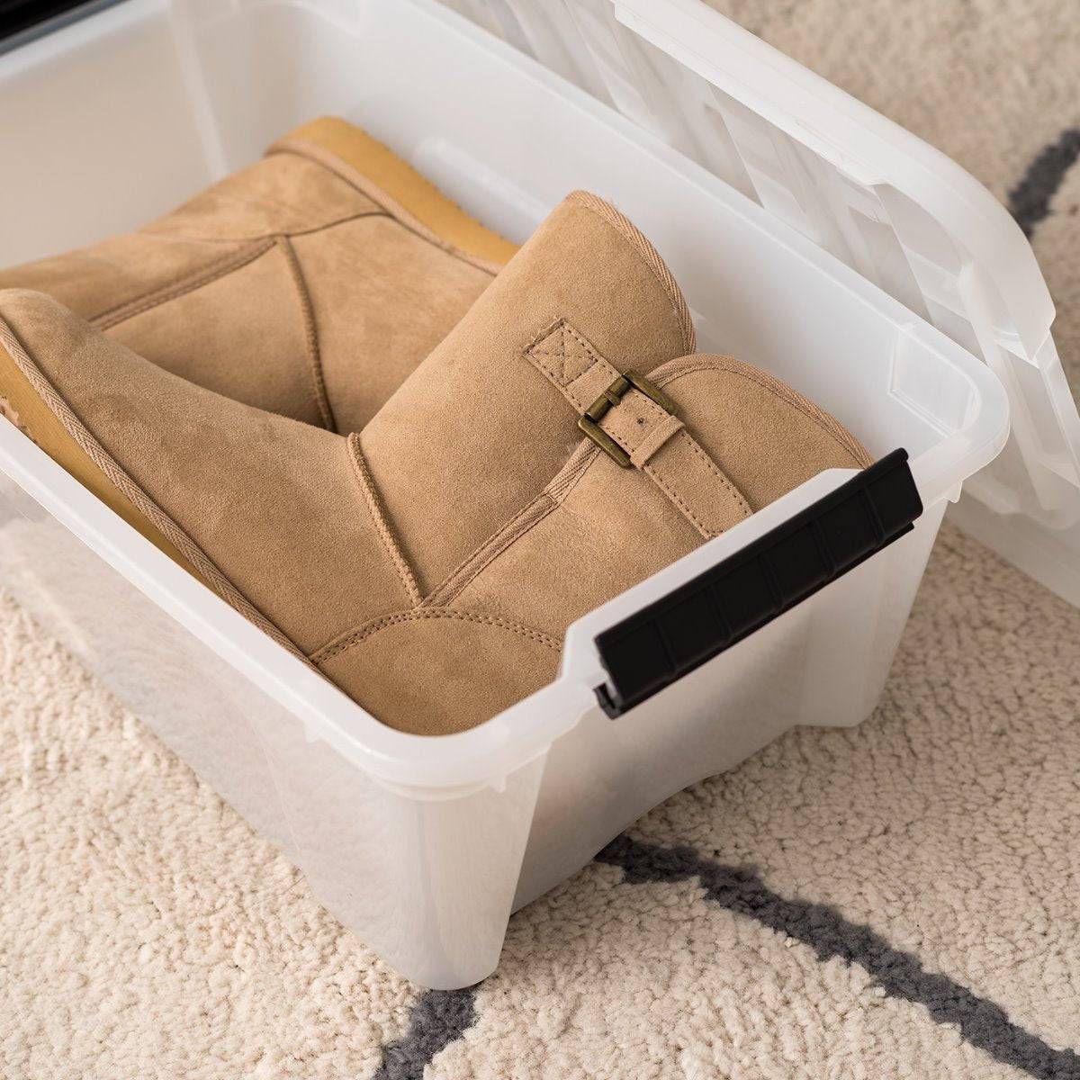 Stack & Pull® Storage Box - 12 QT, 6 Pack, Pearl - Image 4