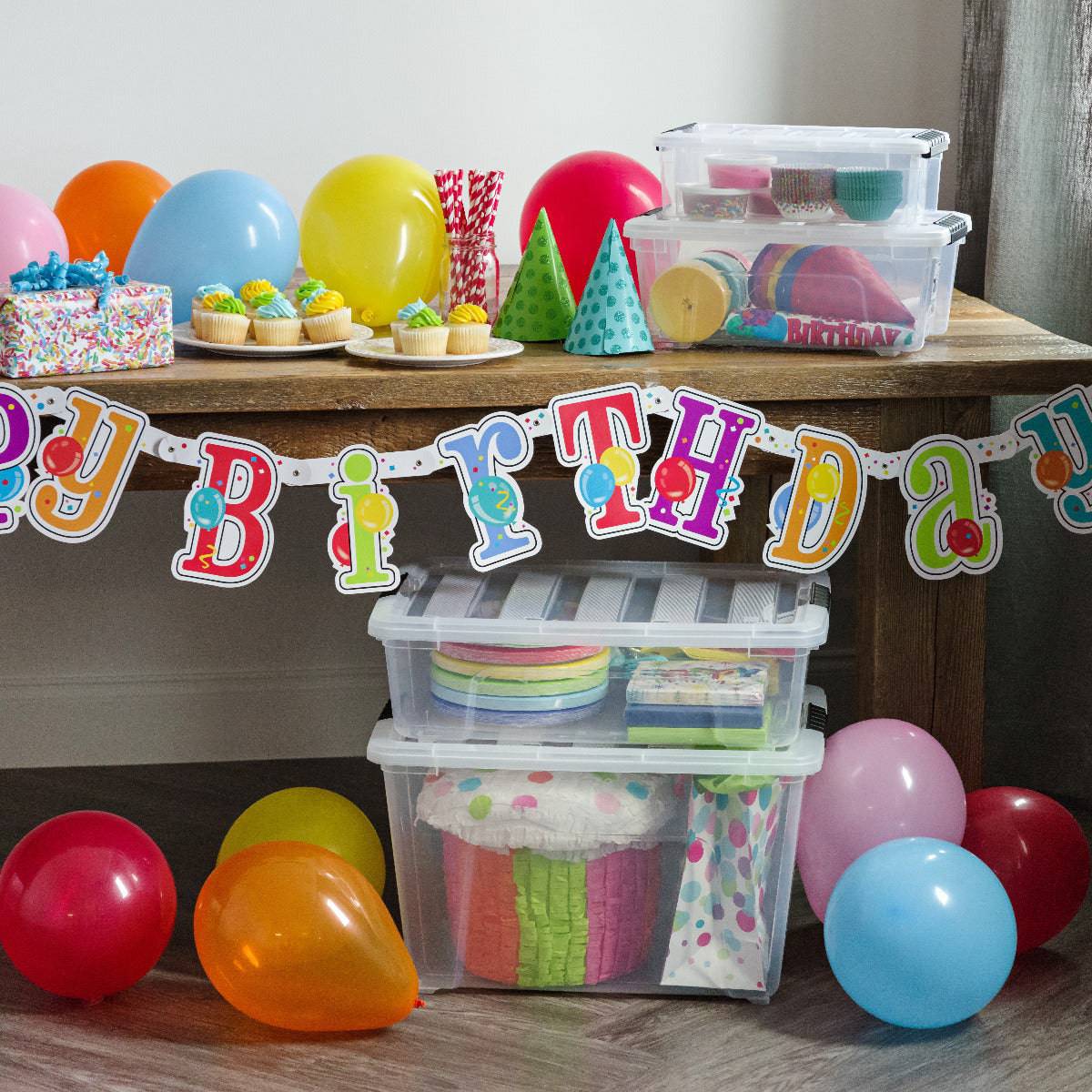 Stack & Pull® Storage Box - 12 QT, Clear - Image 6