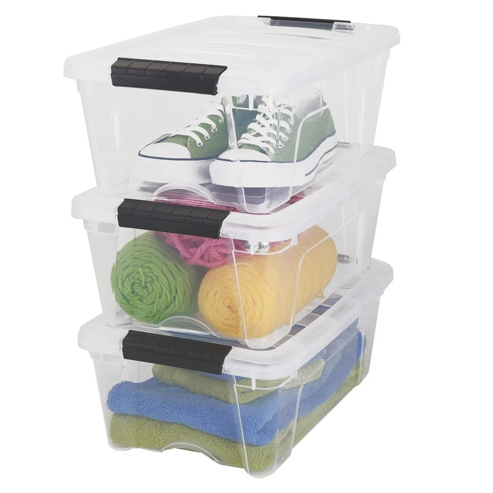 Stack & Pull® Storage Box - 12 QT, Clear - Image 9