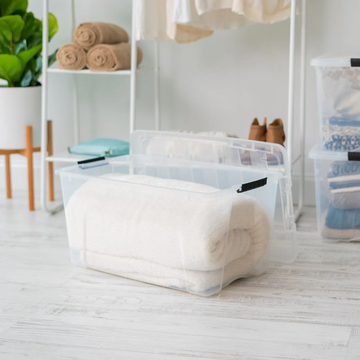 Stack & Pull® Storage Box 4 Pack  - 18 gal. (72 qt.) - Image 11