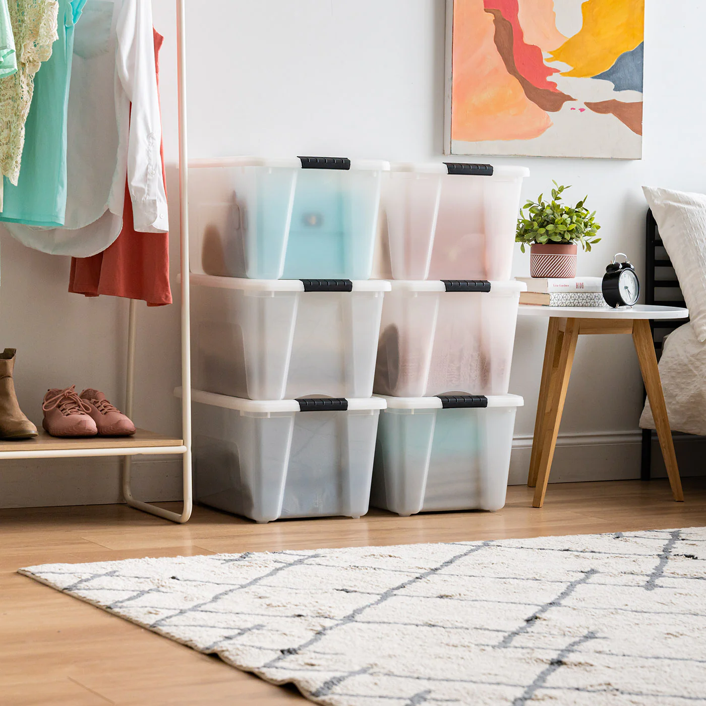 Stack & Pull® Storage Box - 40 QT 6 Pack - Image 4