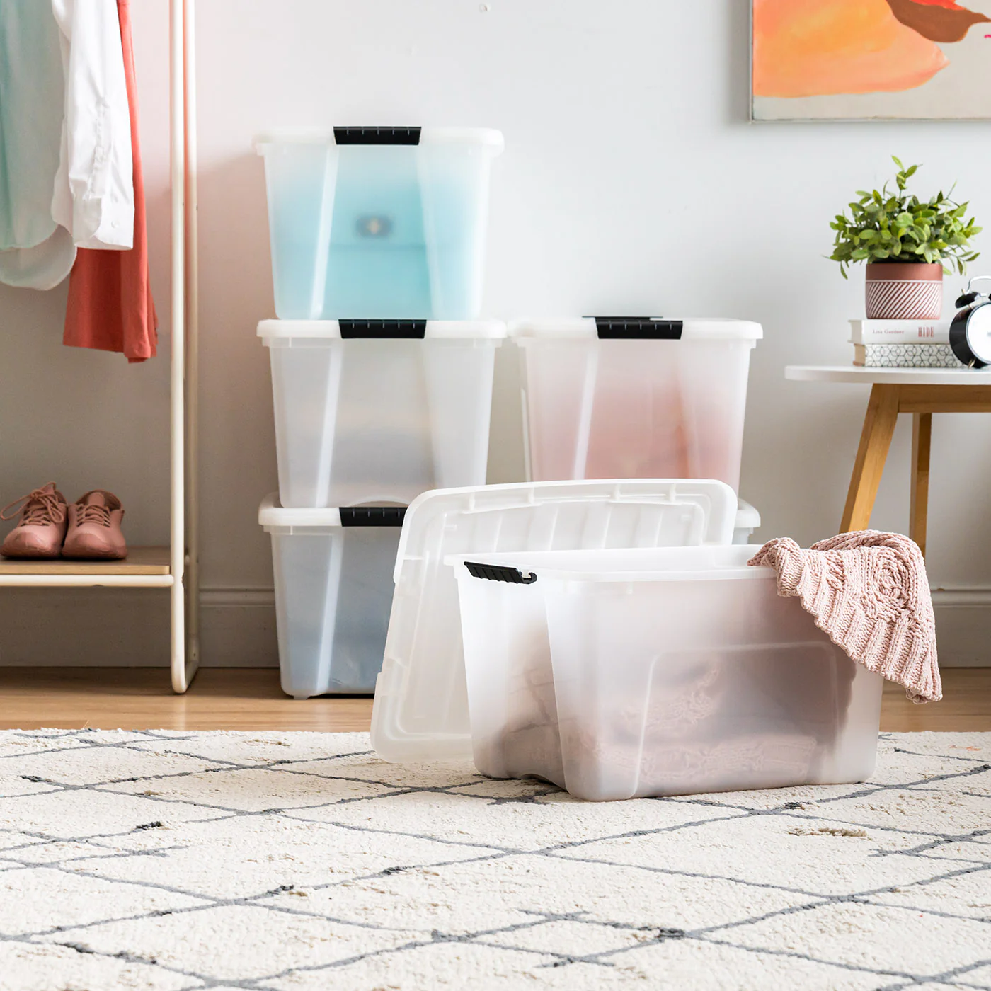 Stack & Pull® Storage Box - 40 QT 6 Pack - Image 5