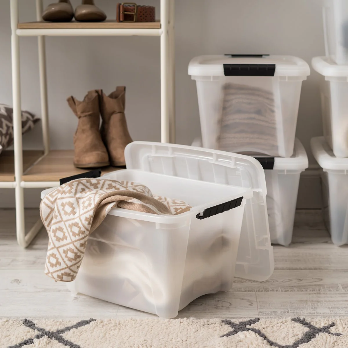 Stack & Pull® Storage Box 6 Pack - 19 QT - Image 7