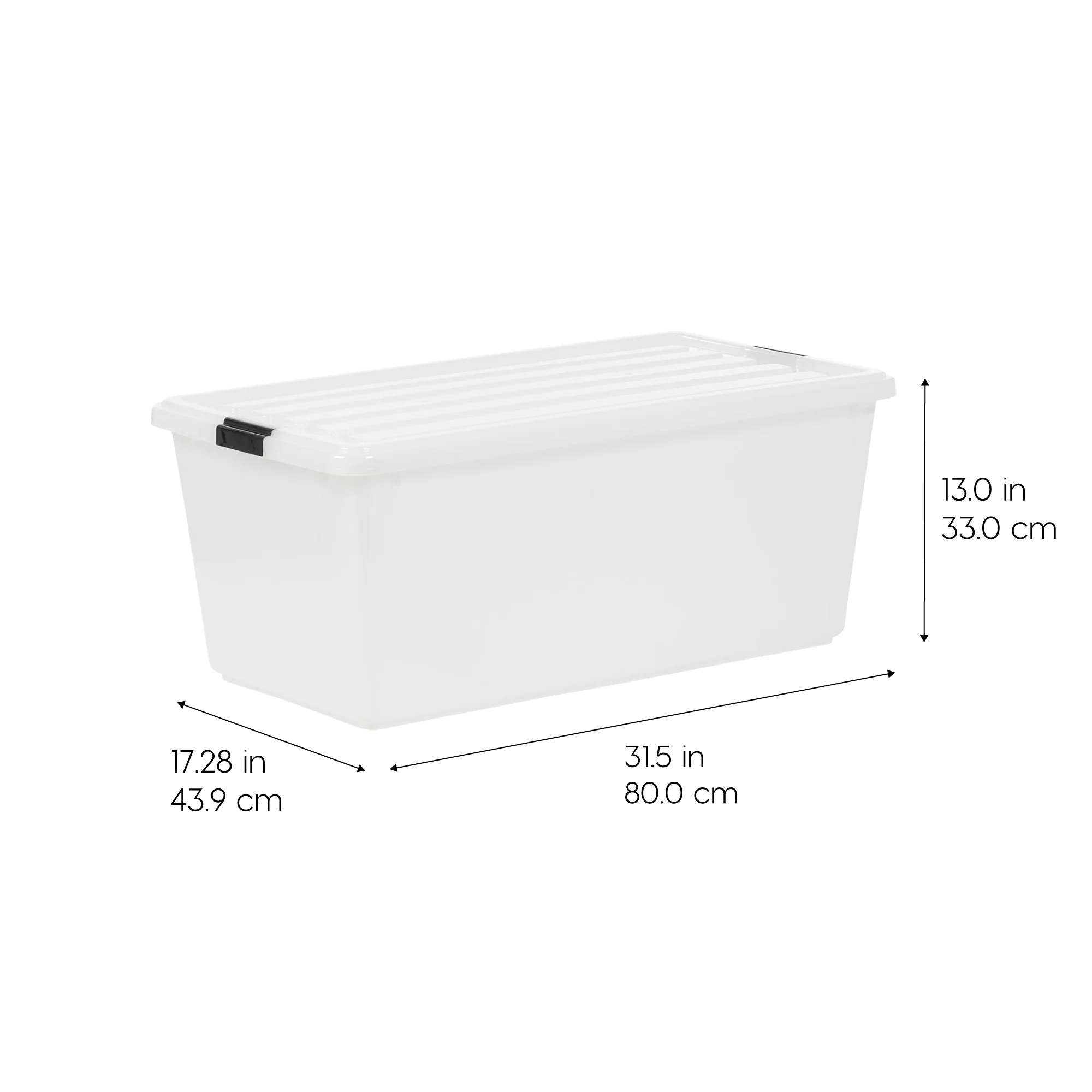 Stackable Buckle Down Storage Box - 91 QT 4 Pack - Image 3