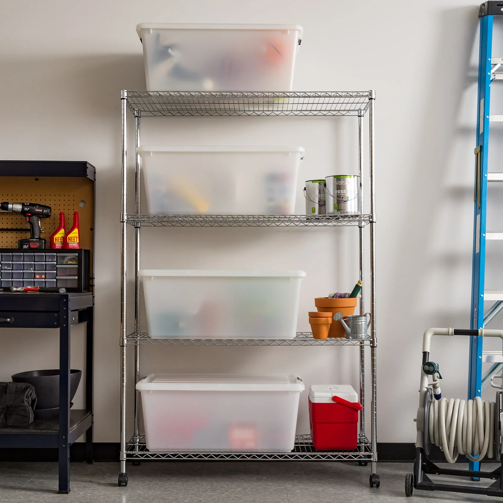 Stackable Buckle Down Storage Box - 91 QT 4 Pack - Image 5