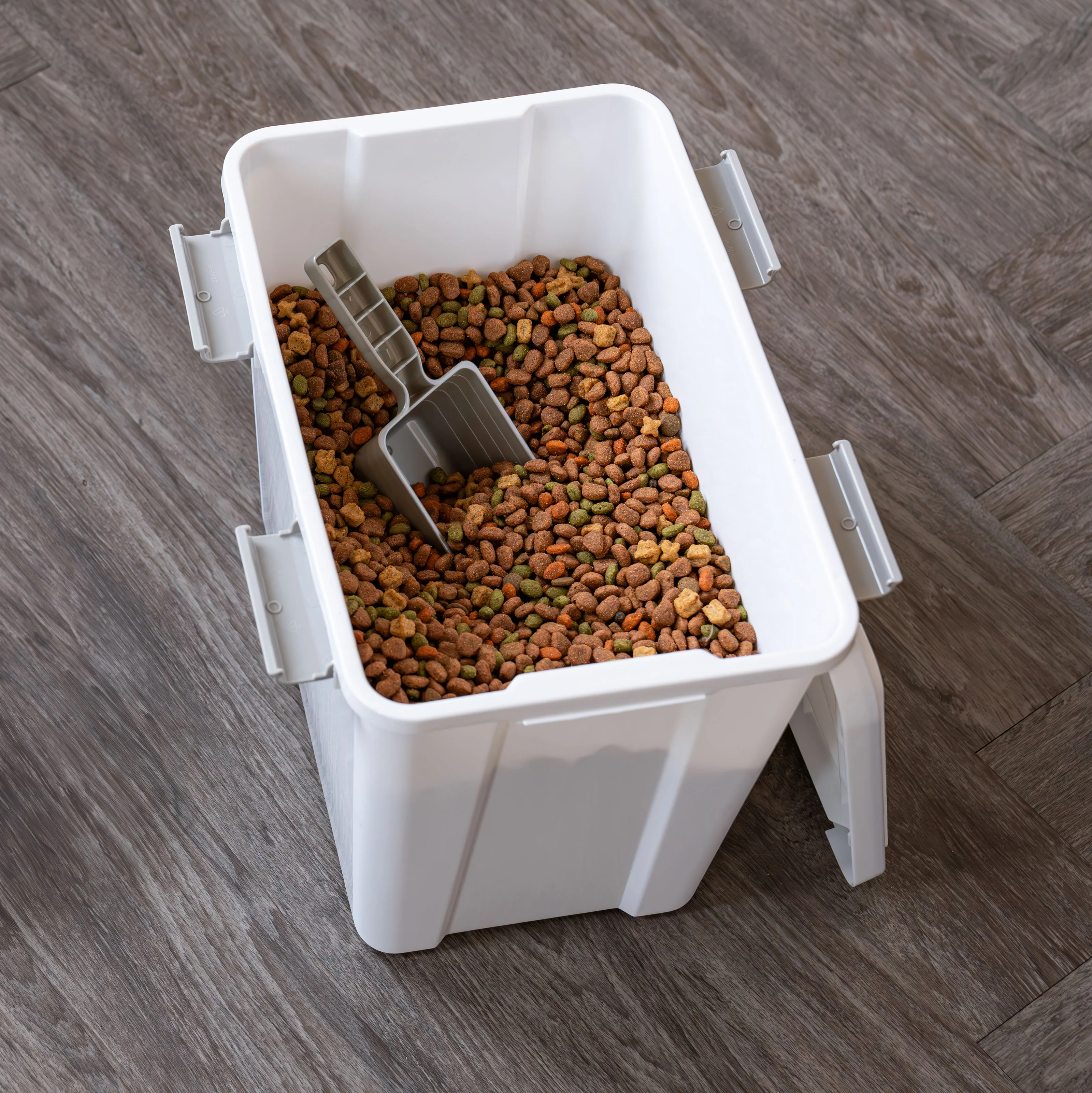 Stackable Dog Food Storage Container with 2 Cup Scoop, Fits up to 30 lbs - Image 11