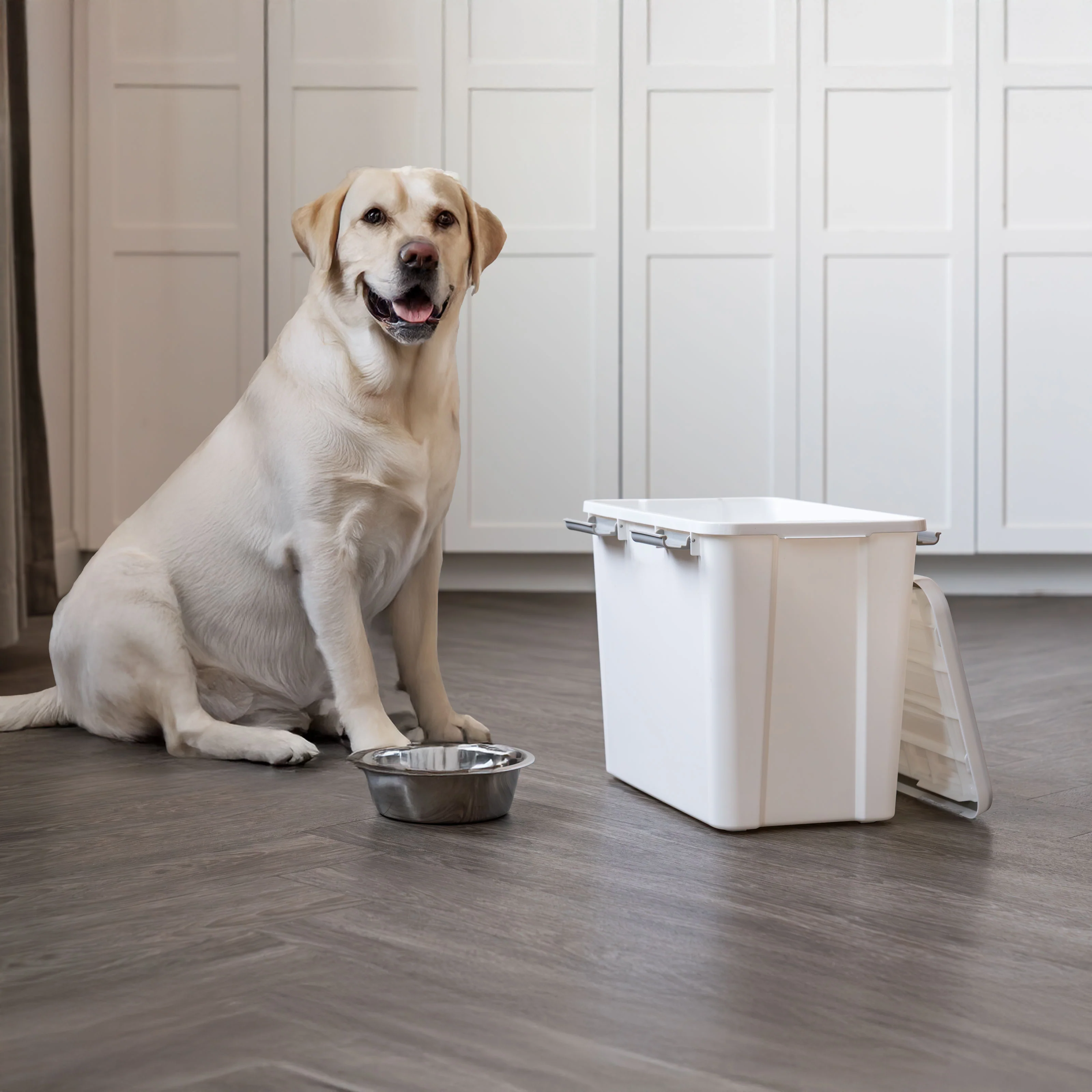 Stackable Dog Food Storage Container with 2 Cup Scoop, Fits up to 30 lbs - Image 12